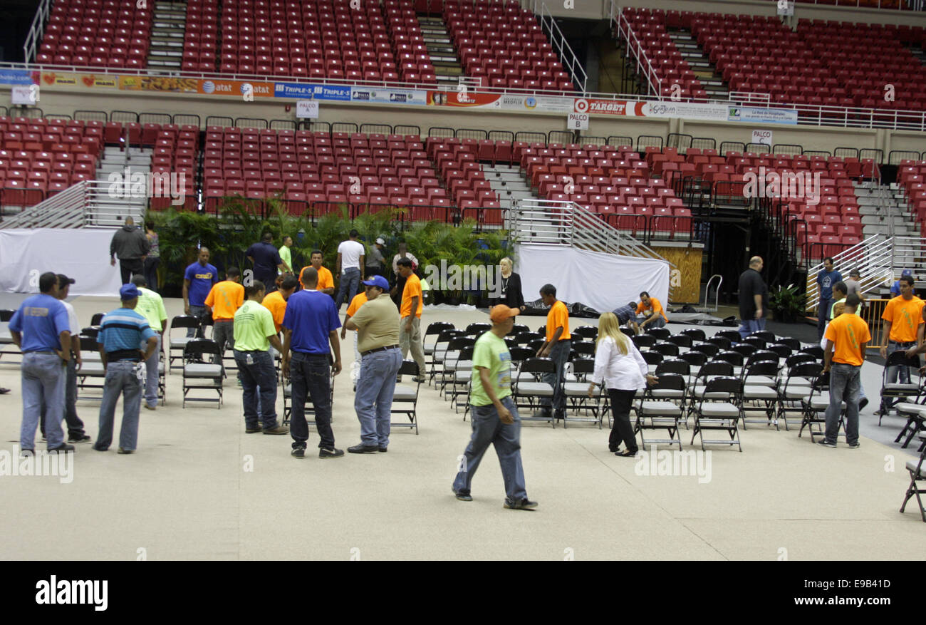 Puerto Rico dit adieu à l'icône de la musique 'José Cheo Feliciano' avec une cérémonie commémorative au Roberto Clemente Coliseum dispose d''atmosphère où : Carolina, Puerto Rico Quand : 19 Avr 2014 Banque D'Images