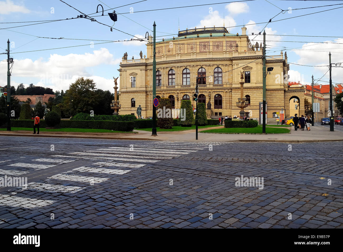 Prague se souvient de Jan Palach et Jan Zajic, les étudiants qui sont morts il y a 45 ans, pour protester contre l'invasion soviétique. Banque D'Images