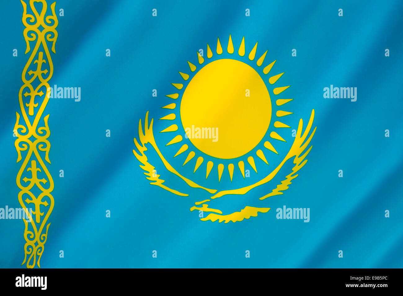 drapeau-du-kazakhstan-banque-de-photographies-et-d-images-haute