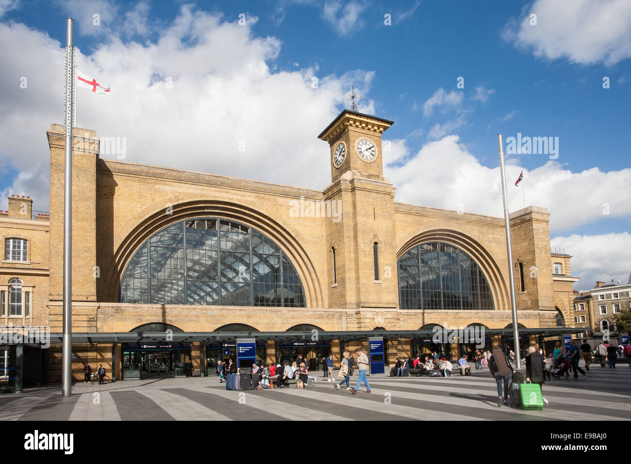 La gare de Kings Cross, Londres, Angleterre, Royaume-Uni Banque D'Images