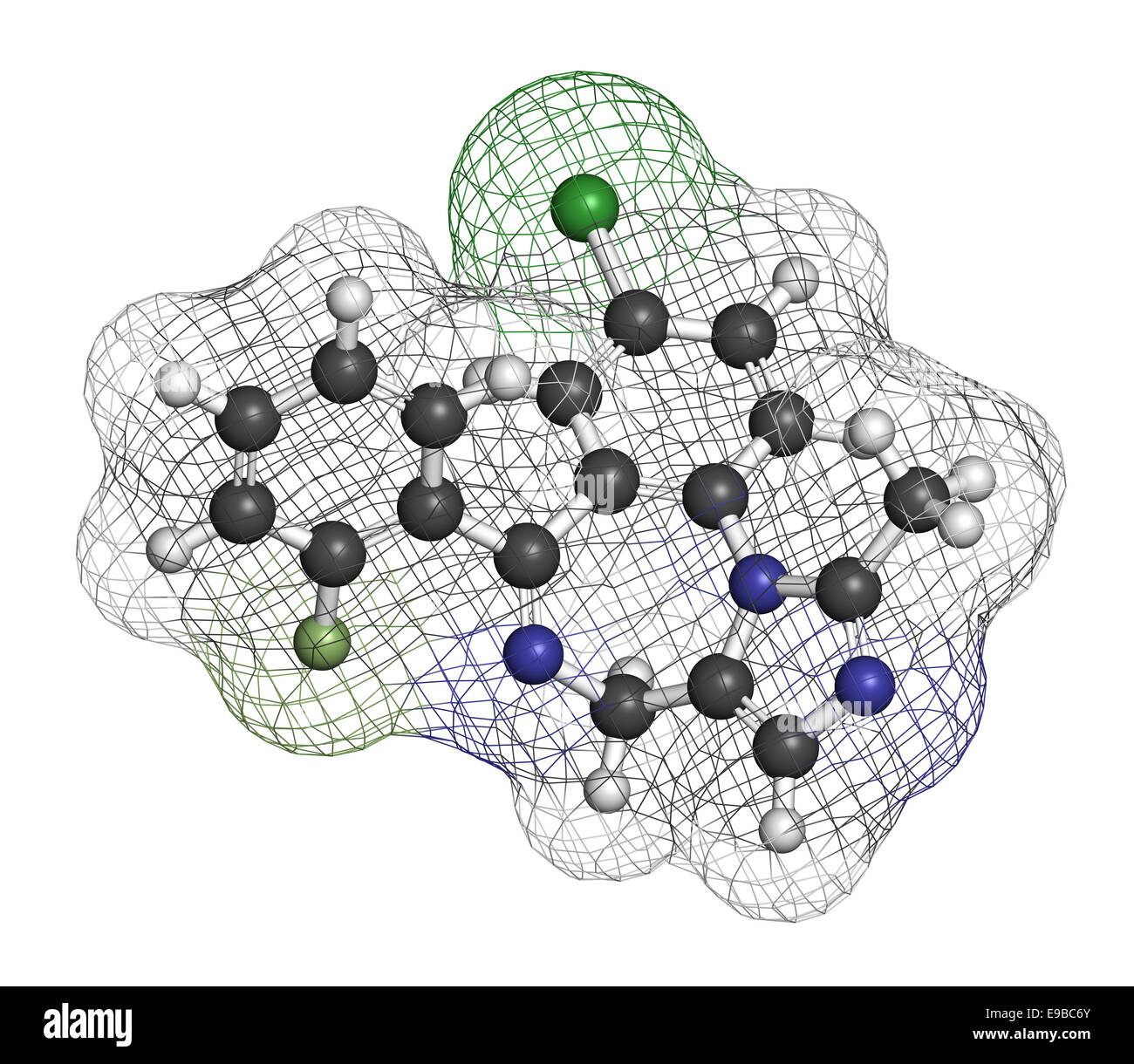 Benzodiazépine Midazolam molécule pharmaceutique. A sédatif ...