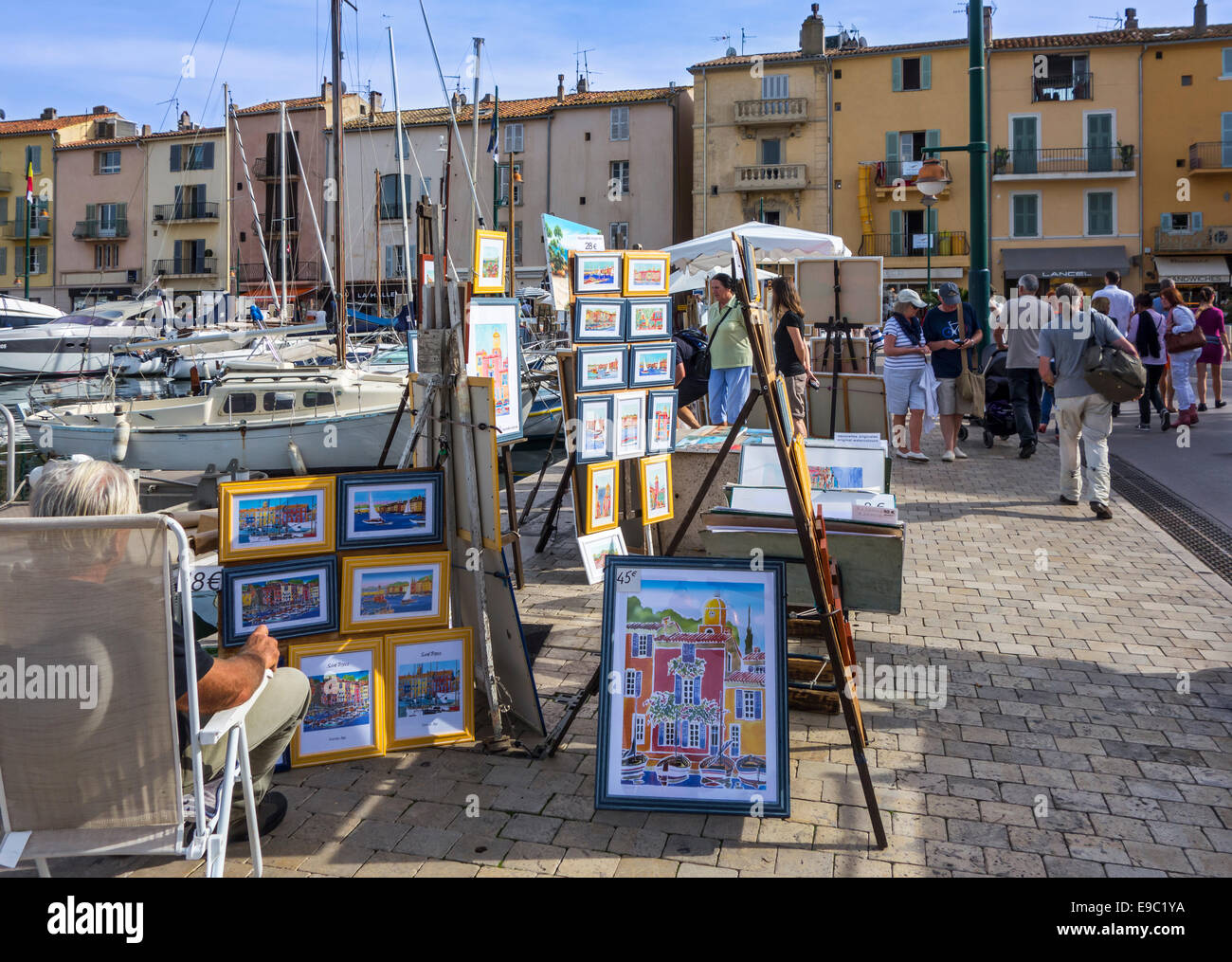 Paintings port saint tropez cote Banque de photographies et d'images à  haute résolution - Alamy