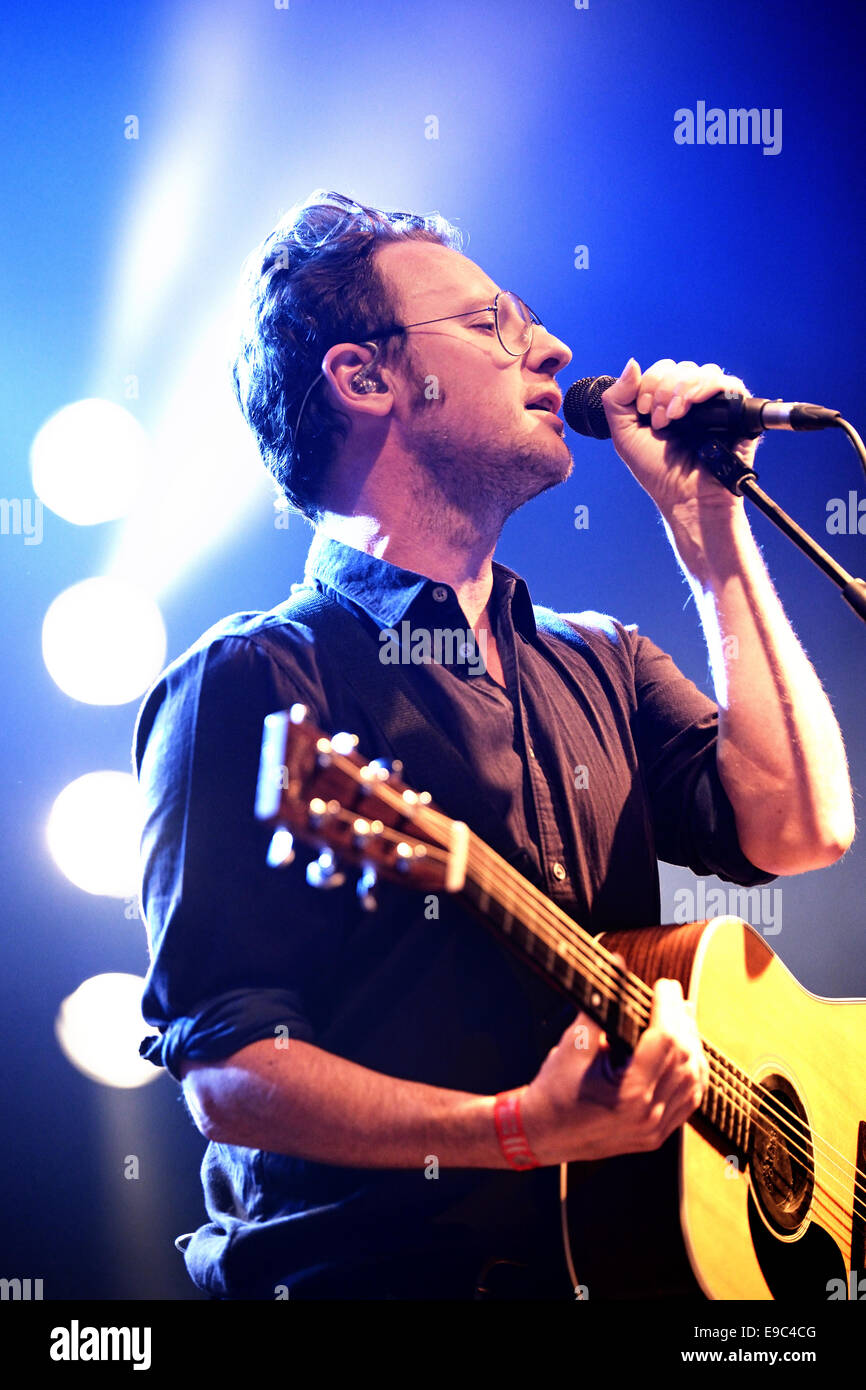 BARCELONA - 16 MAI : Mishima, bande de Catalogne, les performances à l'étape de Razzmatazz le 16 mai 2014 à Barcelone, Espagne. Banque D'Images