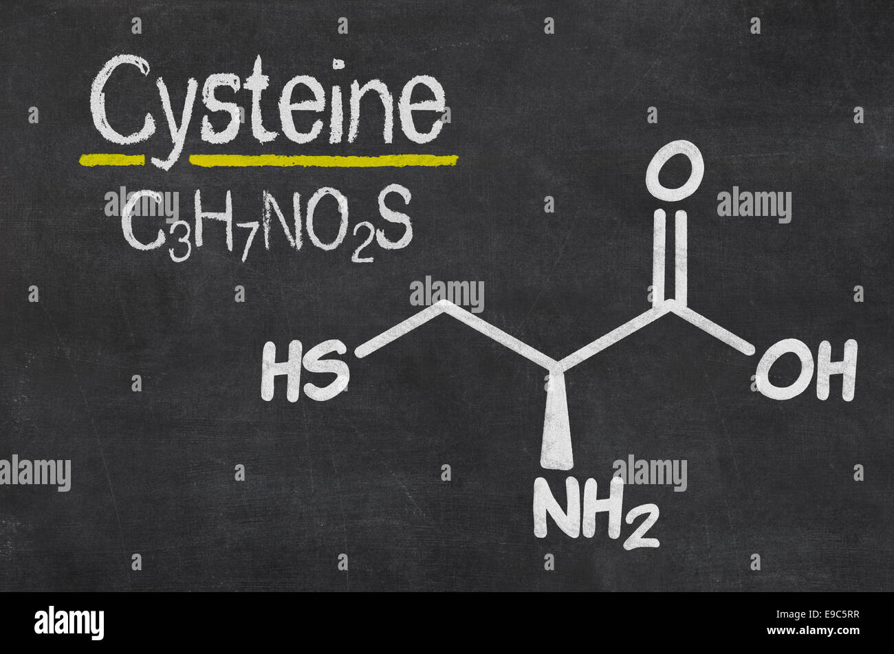 Formule chimique cysteine Banque de photographies et d’images à haute ...