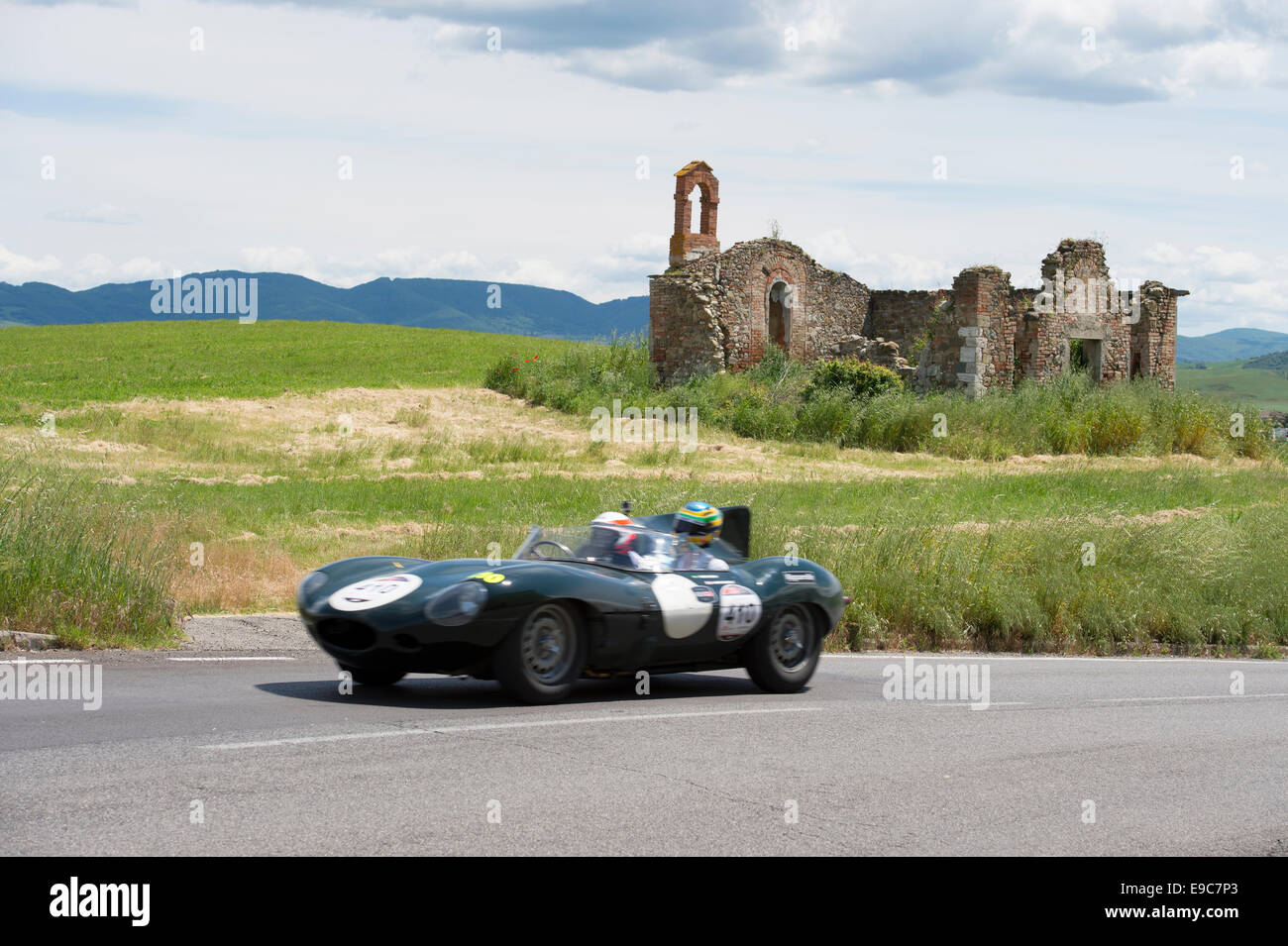 Voiture, Mille Miglia, 1000 Miglia, Sienne, Toscane, Banque D'Images