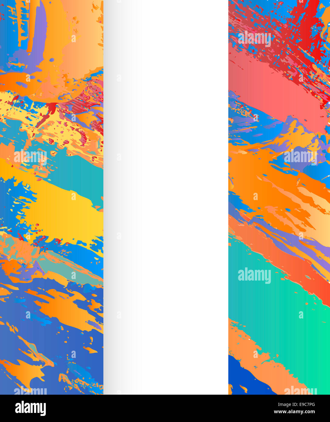 Illustration de fond abstrait Peinture colorée Template Design moderne Banque D'Images