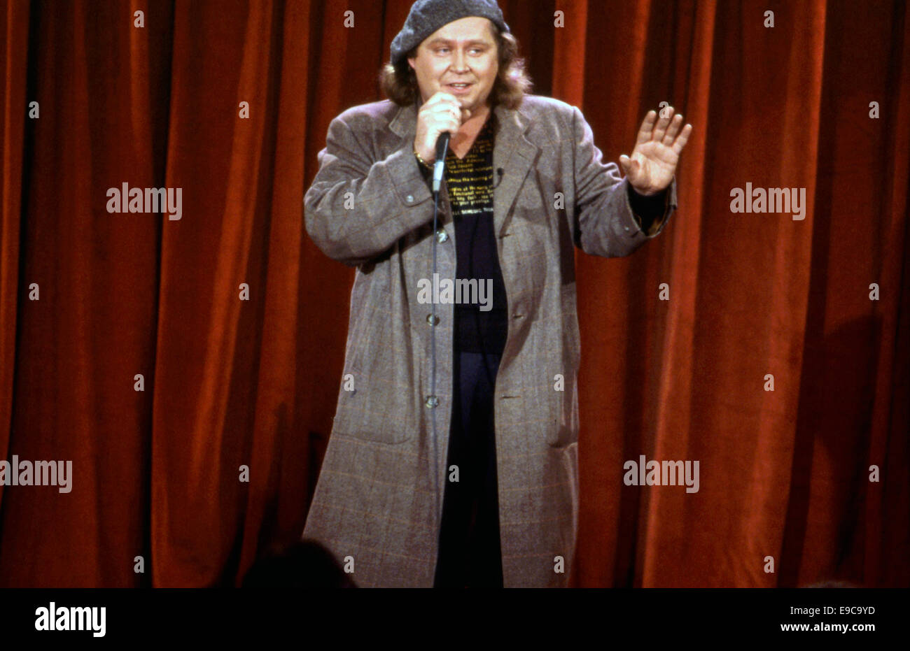 Sam Kinison effectuant au Roxy sur Sunset Strip en 1987 Banque D'Images
