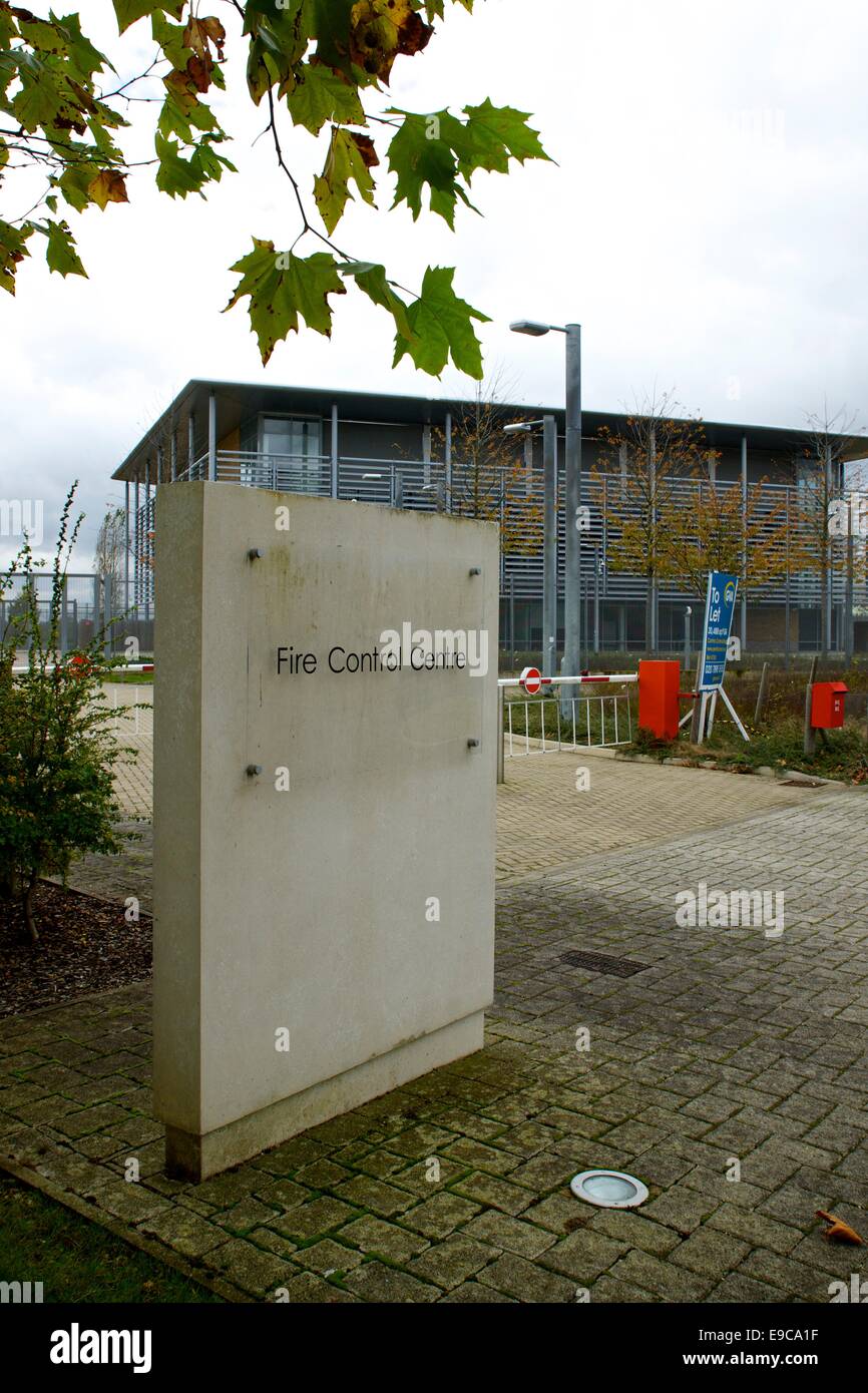 Est de l'Angleterre Regional Fire Control Center sur le parc de recherche de Cambridge, qui a coûté 23 millions de livres sterling, mais n'a jamais été utilisé. Banque D'Images