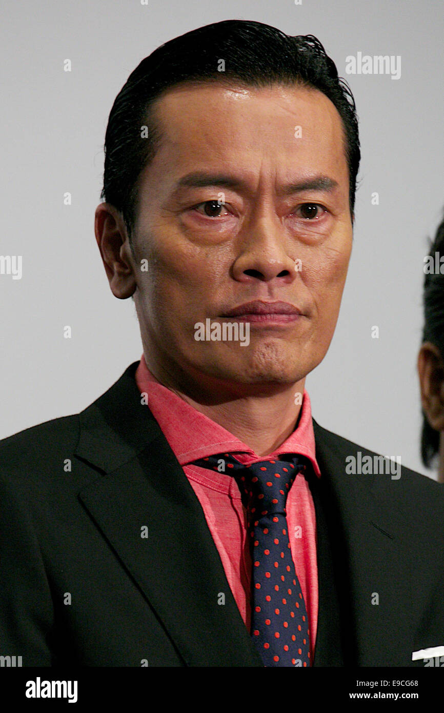 Tokyo Japon 24 Oct 14 Kenichi Endo 24 Octobre 14 Tokyo Japon Acteur Kenichi Endo Assiste A La Scene Du Film Accueil Le Raid 2 Toho Cinemas A Berandal Nihonbashi