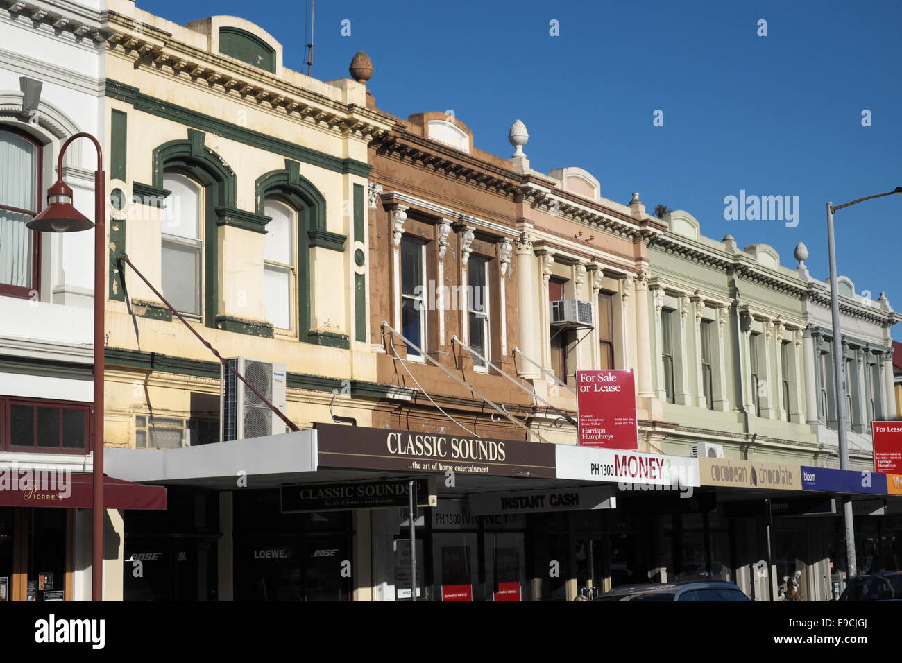 L'architecture victorienne dans le centre-ville de Launceston, Tasmanie Australie Banque D'Images