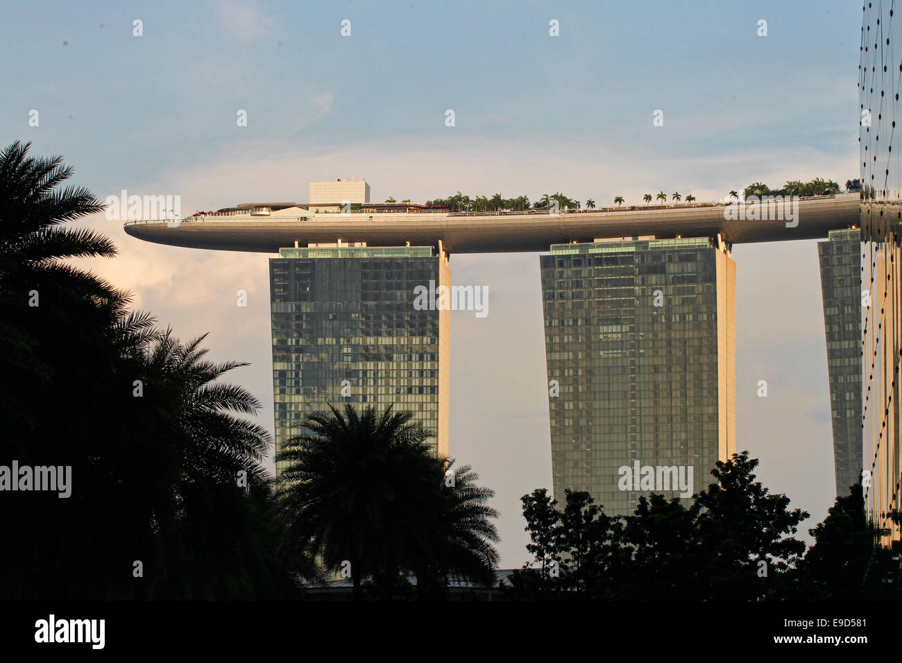 Marina Bay Sands SkyPark, Singapour et le Banque D'Images