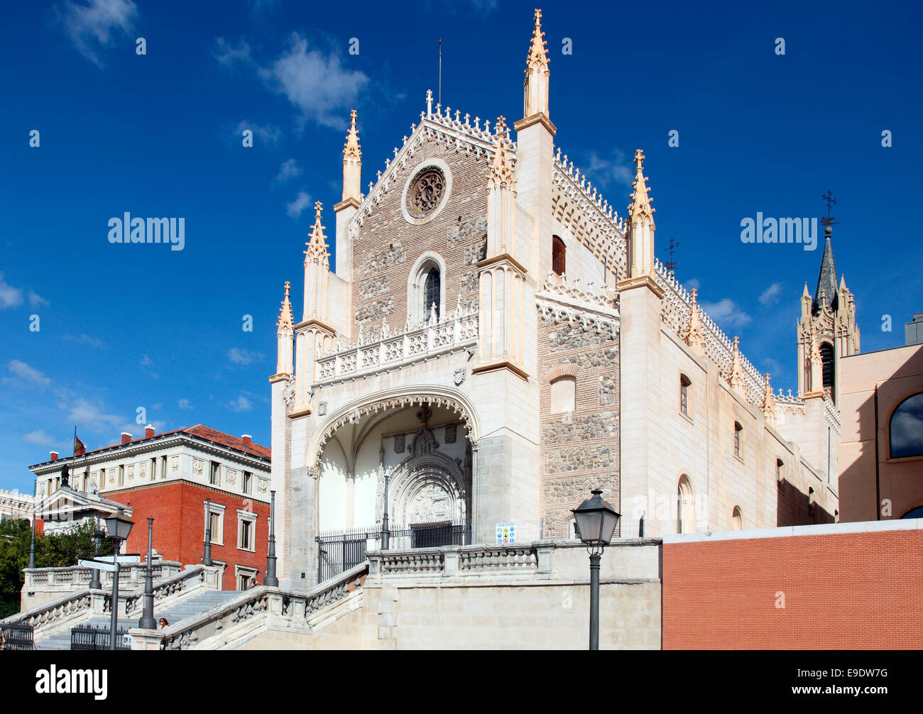 Au début du 16e siècle, l'église de San Jerónimo el Real Madrid Banque D'Images