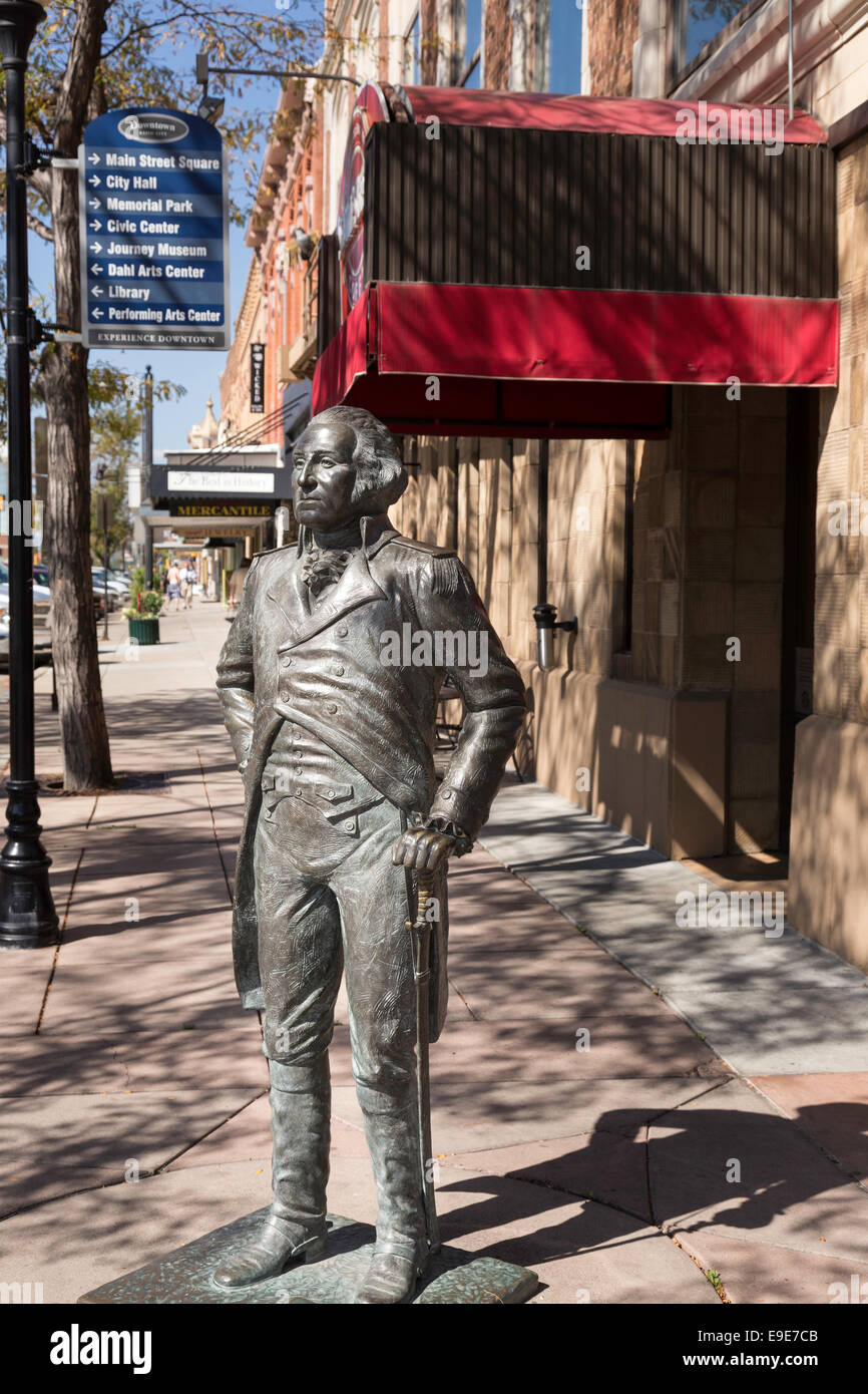 "Ville des présidents statue grandeur de Rapid City, SD, Black Hills, États-Unis Banque D'Images