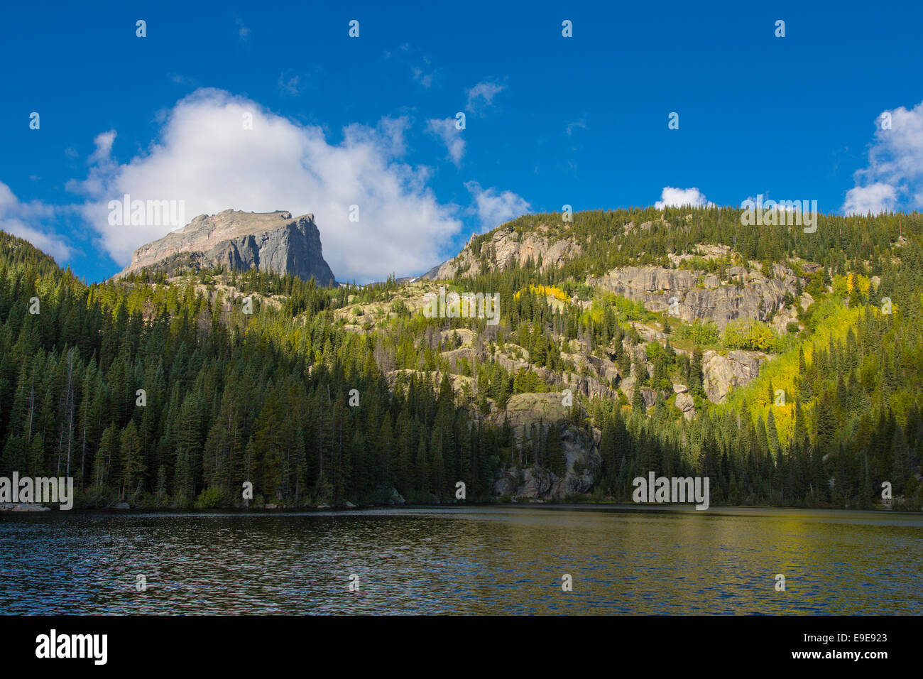 Lac de l'ours dans le Parc National des Montagnes Rocheuses au Colorado Banque D'Images
