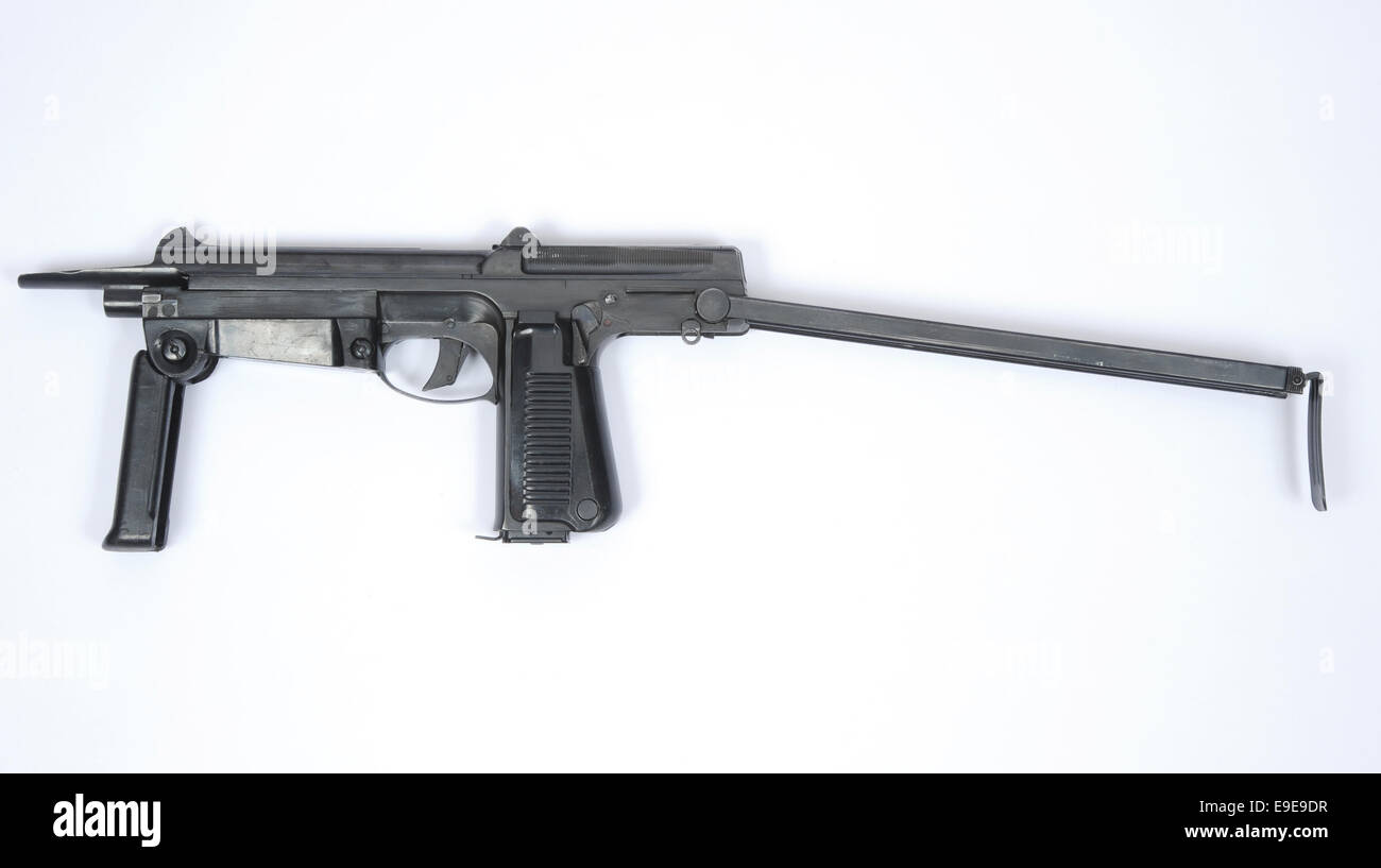 La Polish PM-63 RAK Ręczny Komandosów Automat - Commando, automatique avec poignée et stock étendu. A 9x18mm automatique Makarov Banque D'Images