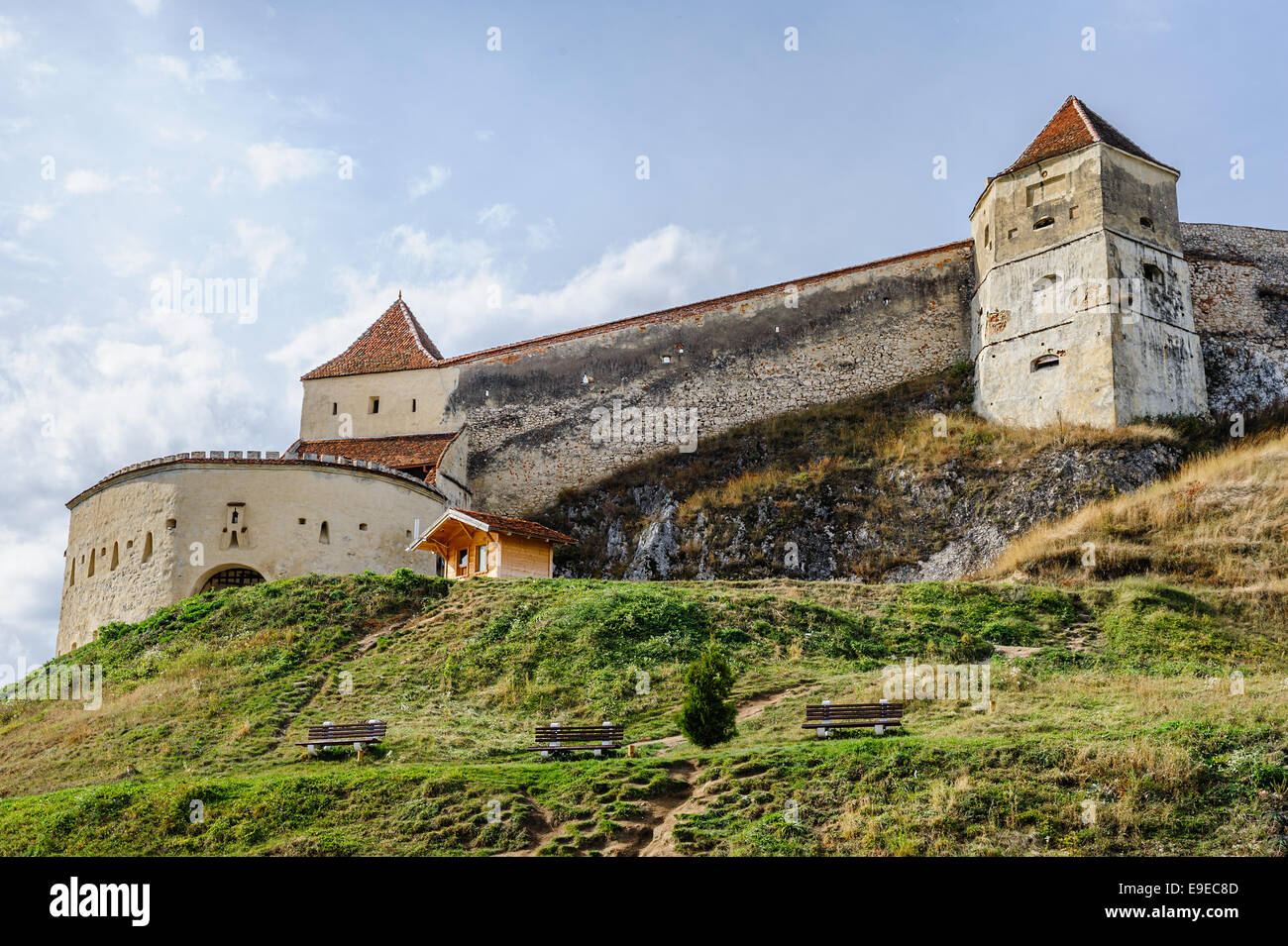 Forteresse médiévale de Brasov, en Transylvanie, Brasov, Roumanie Banque D'Images