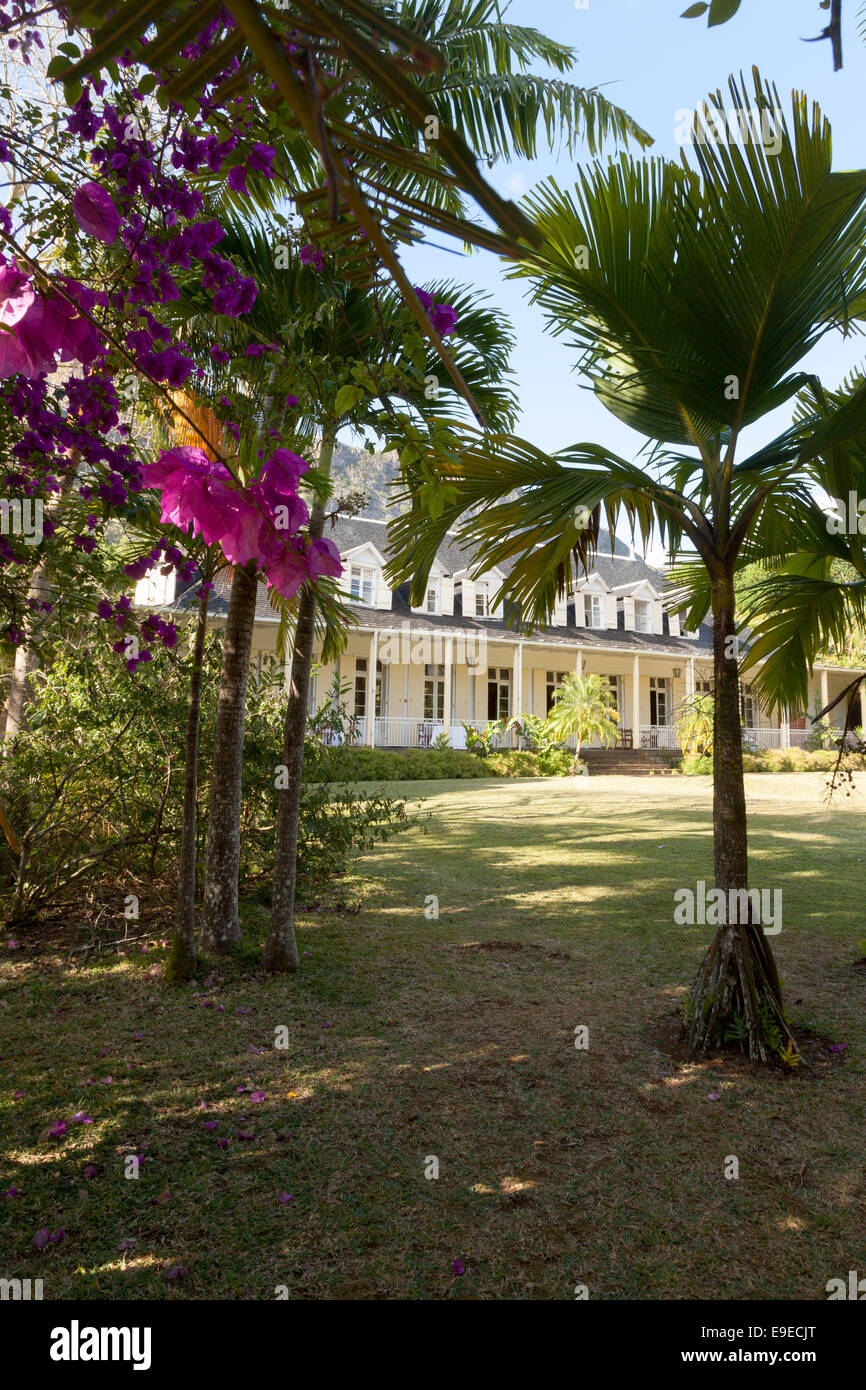 Maison Eureka, ou Maison Eureka, une maison créole du 19e siècle, maintenant un musée, l'Ile Maurice Banque D'Images