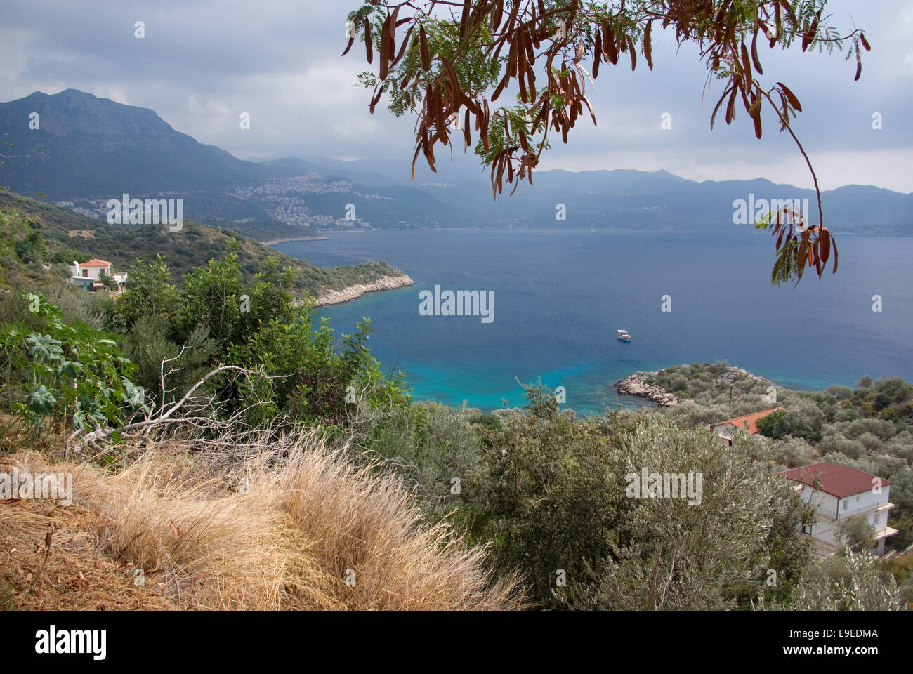 Vue de la péninsule de Kas, Turquie Banque D'Images