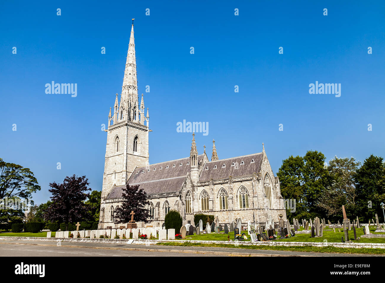 L'église de marbre (St.Margaret's Church), Clwyd, Bodelwyddan Denbighshire, Wales, Grande Bretagne. Banque D'Images