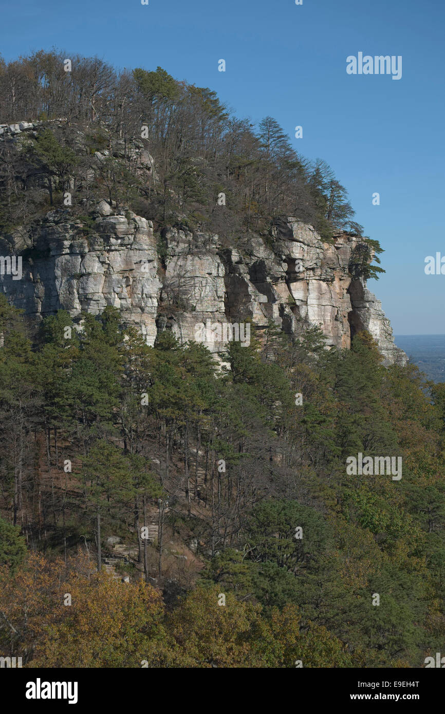 Falaise de Pilot Mountain, NC. State Park Banque D'Images