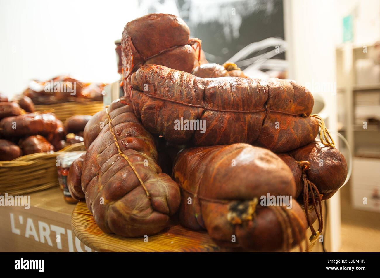 Turin, Italie. 26Th Oct, 2014. Italie Piémont Salone del Gusto e Terra Madre - Torino Lingotto - 23/27 octobre 2014 - Stand - N'DCalabre régional Crédit : uja Realy Easy Star/Alamy Live News Banque D'Images