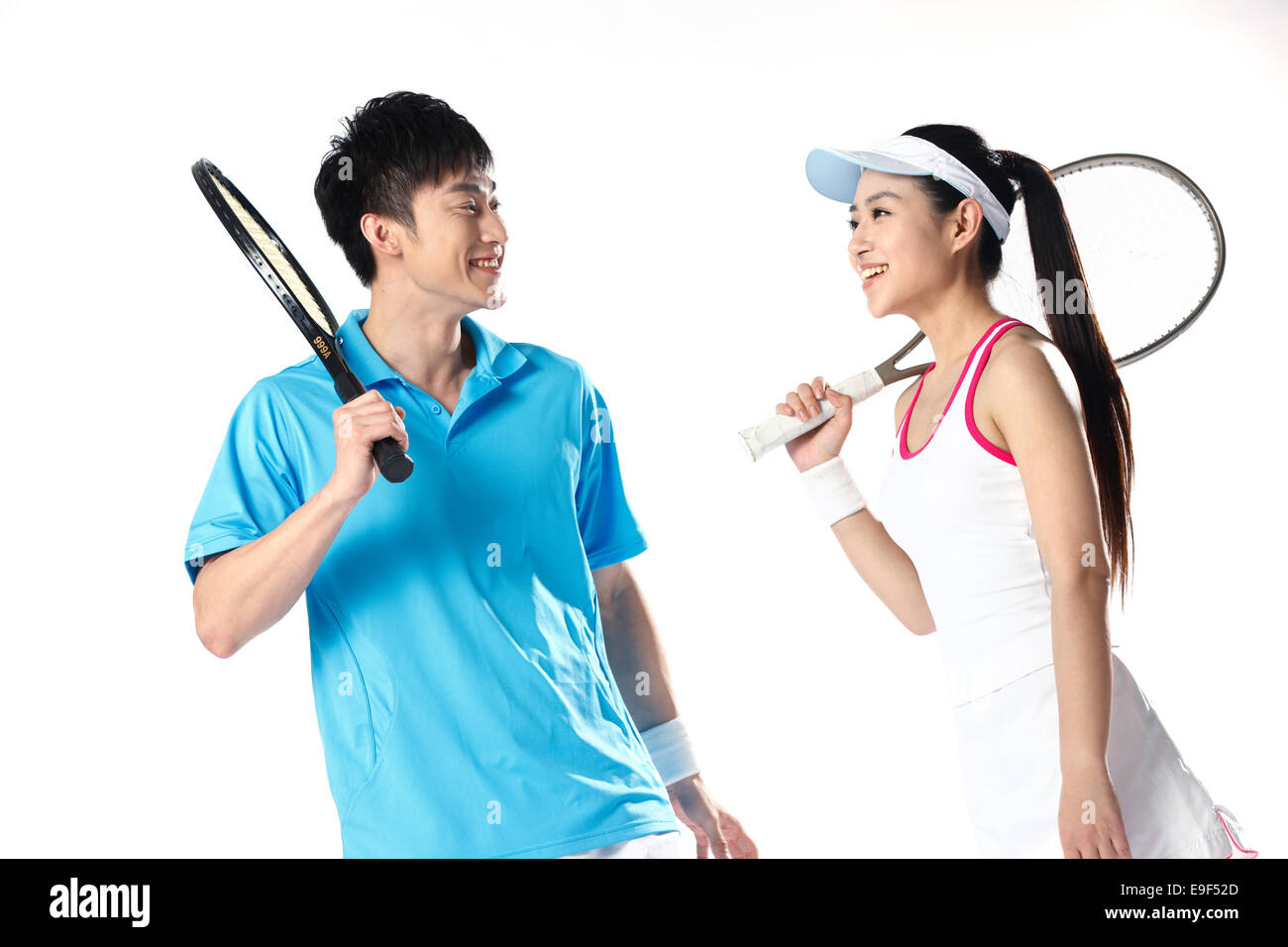 Joueurs de tennis Banque D'Images