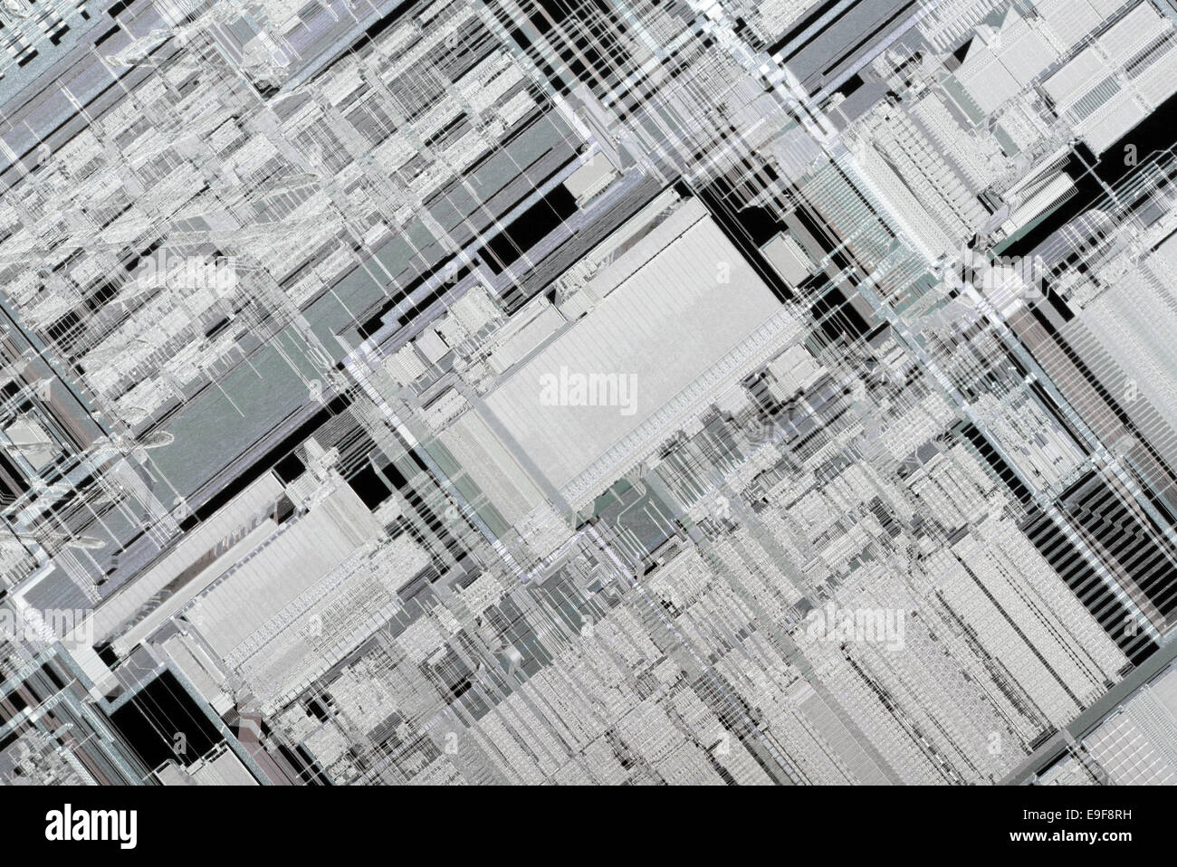 Architecture d'un microprocesseur à l'intérieur Photo Stock - Alamy