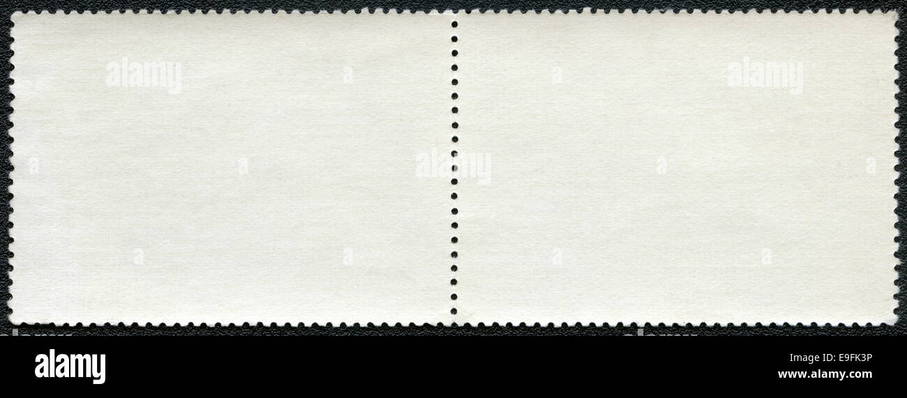Bloc de timbres-poste vierge Banque D'Images