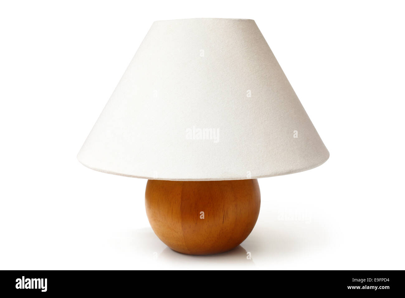 Lampe de table blanc Banque D'Images