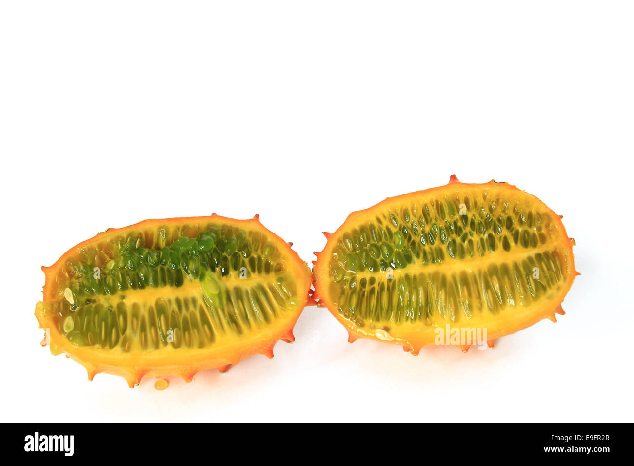 Horned melon (Cucumis metuliferus) Banque D'Images
