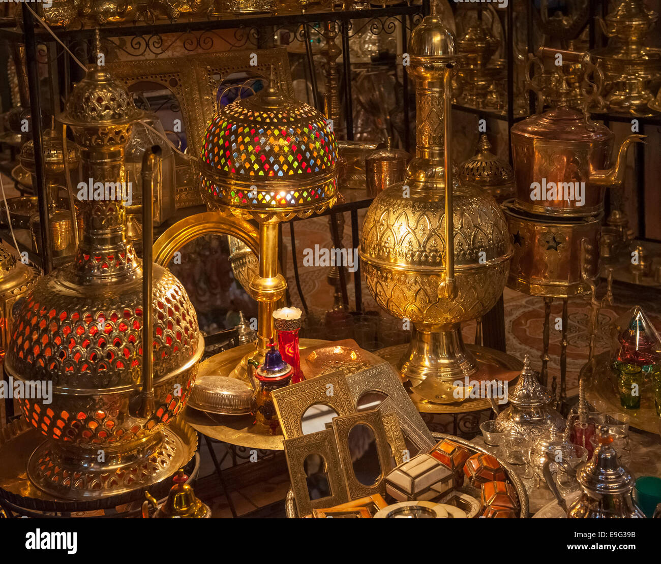 Antique Shop marocain Banque D'Images