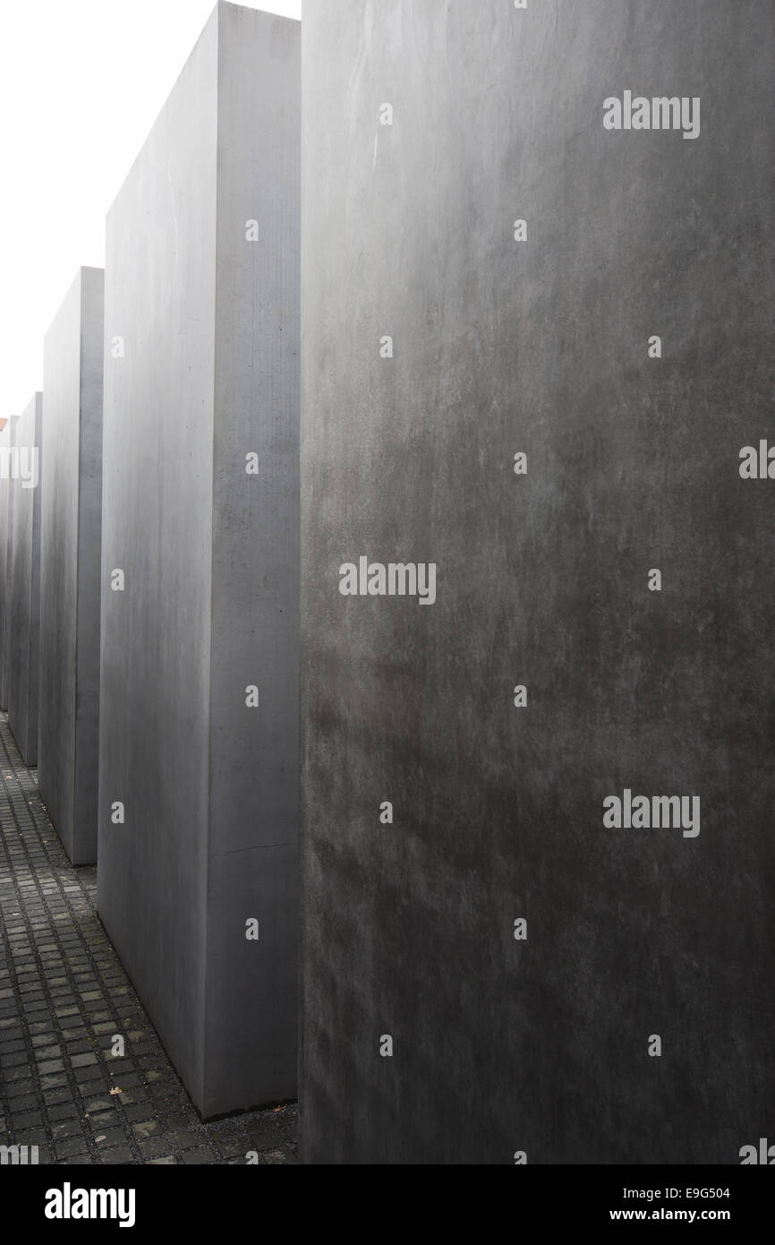 Holocaust-Memorial à Berlin, Allemagne Banque D'Images