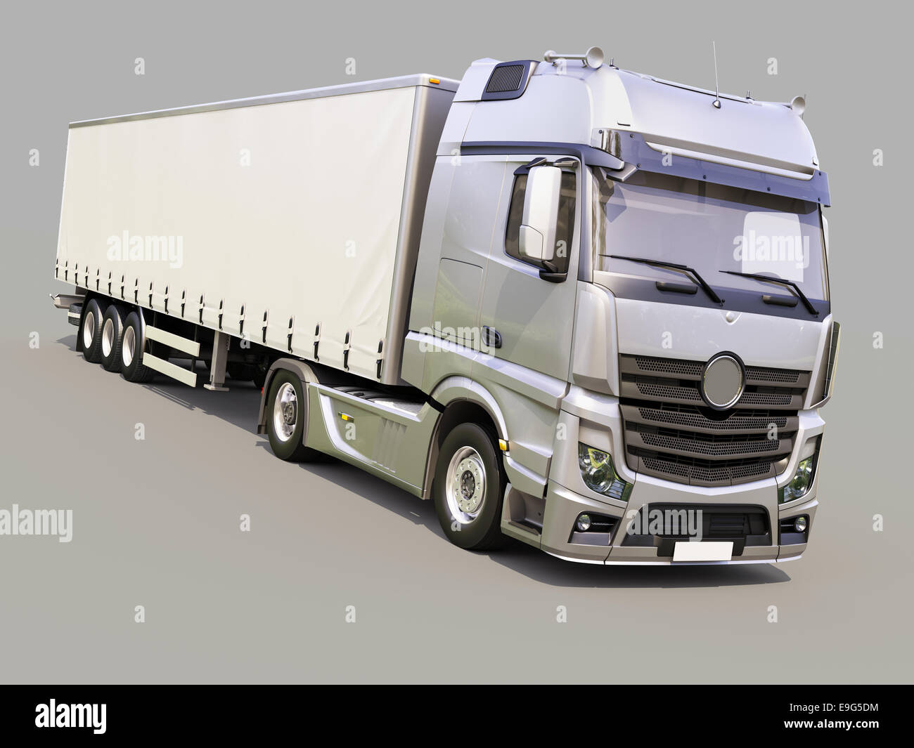 Camion semi-remorque Banque D'Images