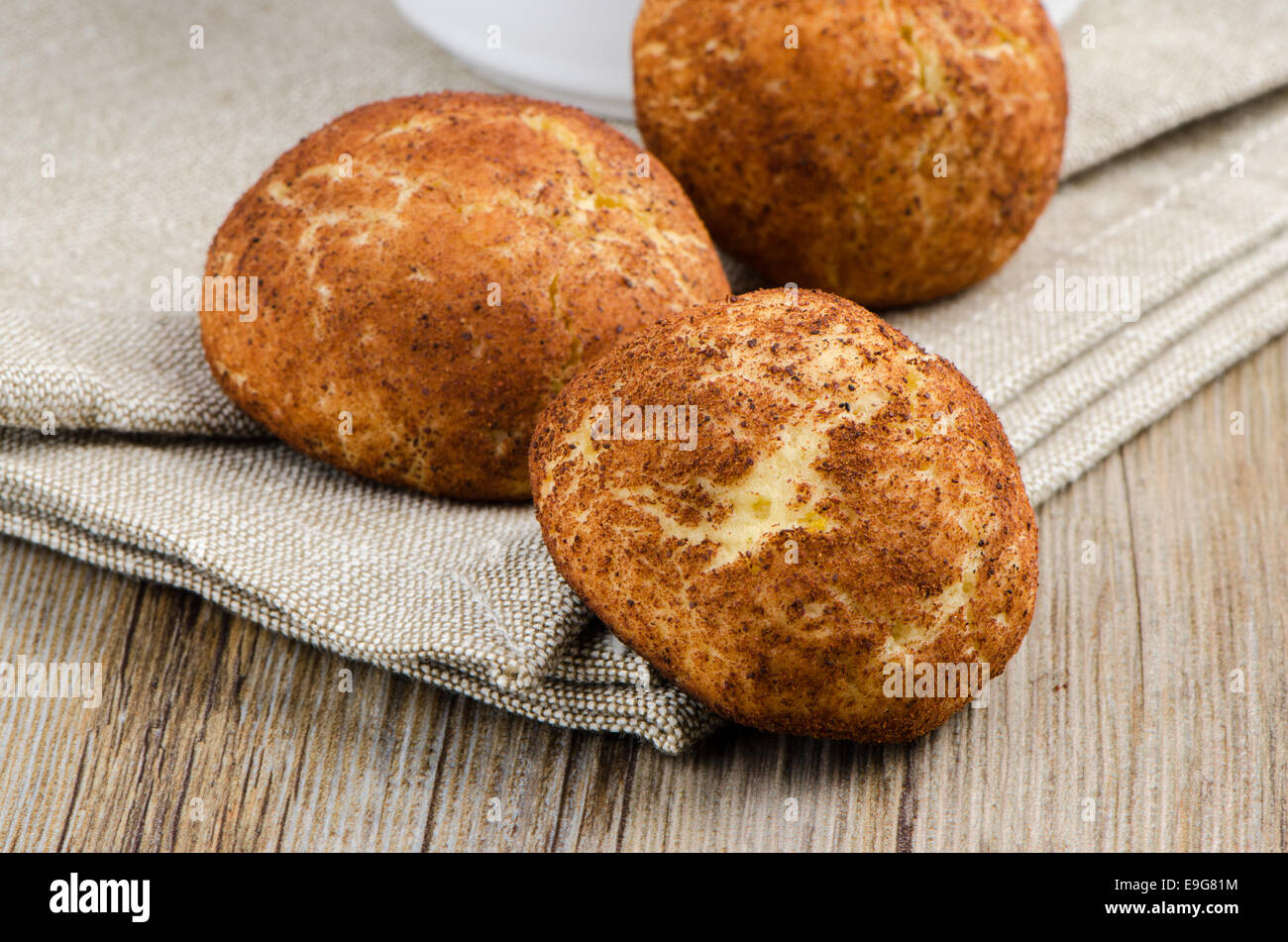 Les cookies à la cannelle Banque D'Images