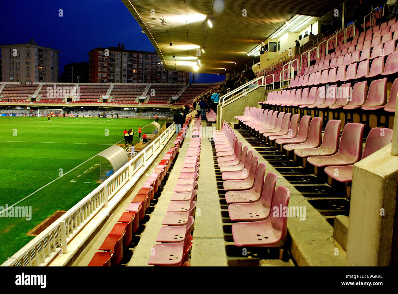 Barcelone - FEB 7 : Mini Estadi Stadium le 7 février 2009 à Barcelone, Espagne. Le stade est en ce moment à la maison pour le FC Barcelone B. Banque D'Images