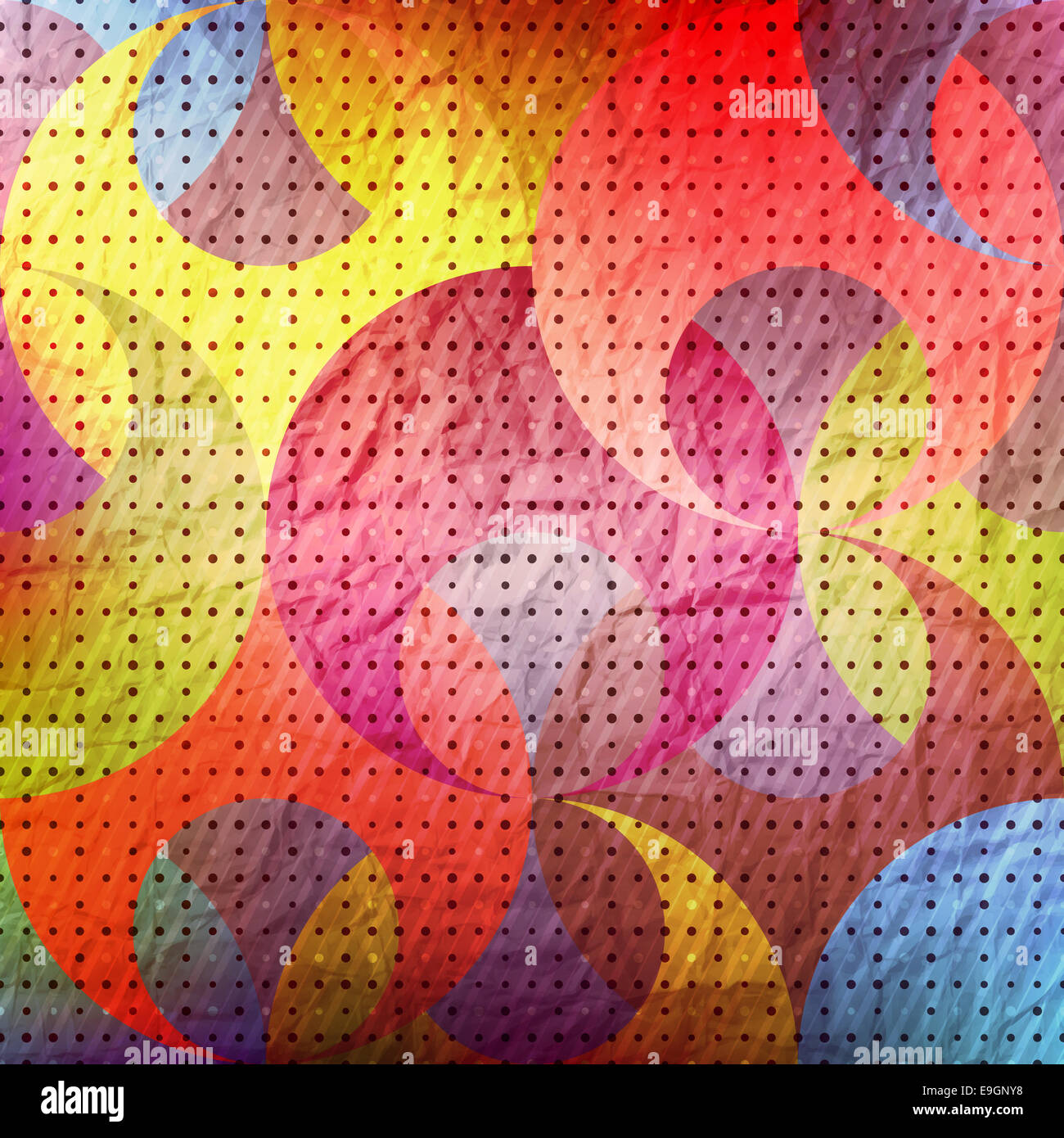 Résumé motif coloré sur papier texturé fond Vecteur de créativité. Banque D'Images