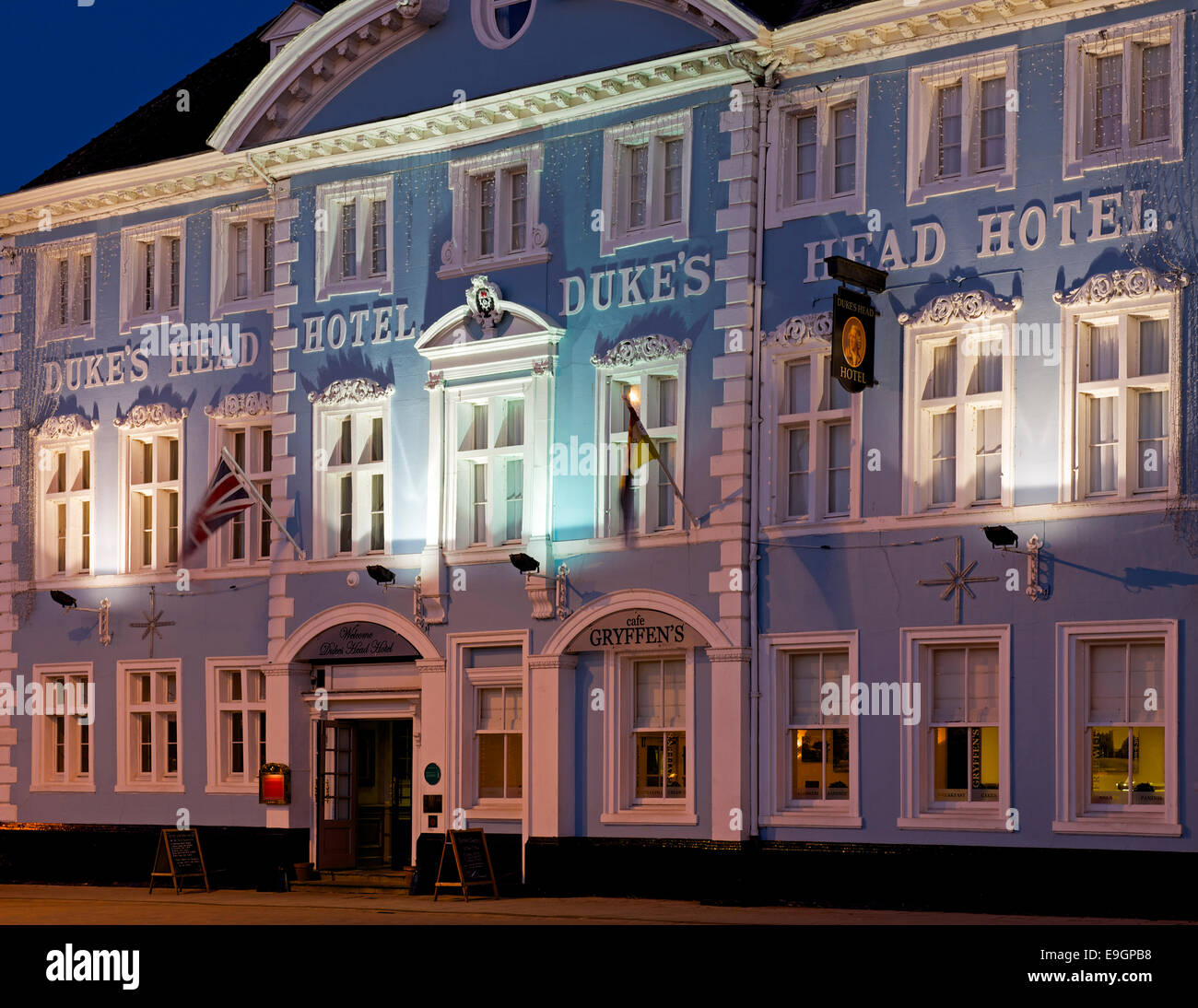 Le Dukes Head Hotel à King's Lynn, Norfolk, Angleterre, Royaume-Uni Banque D'Images