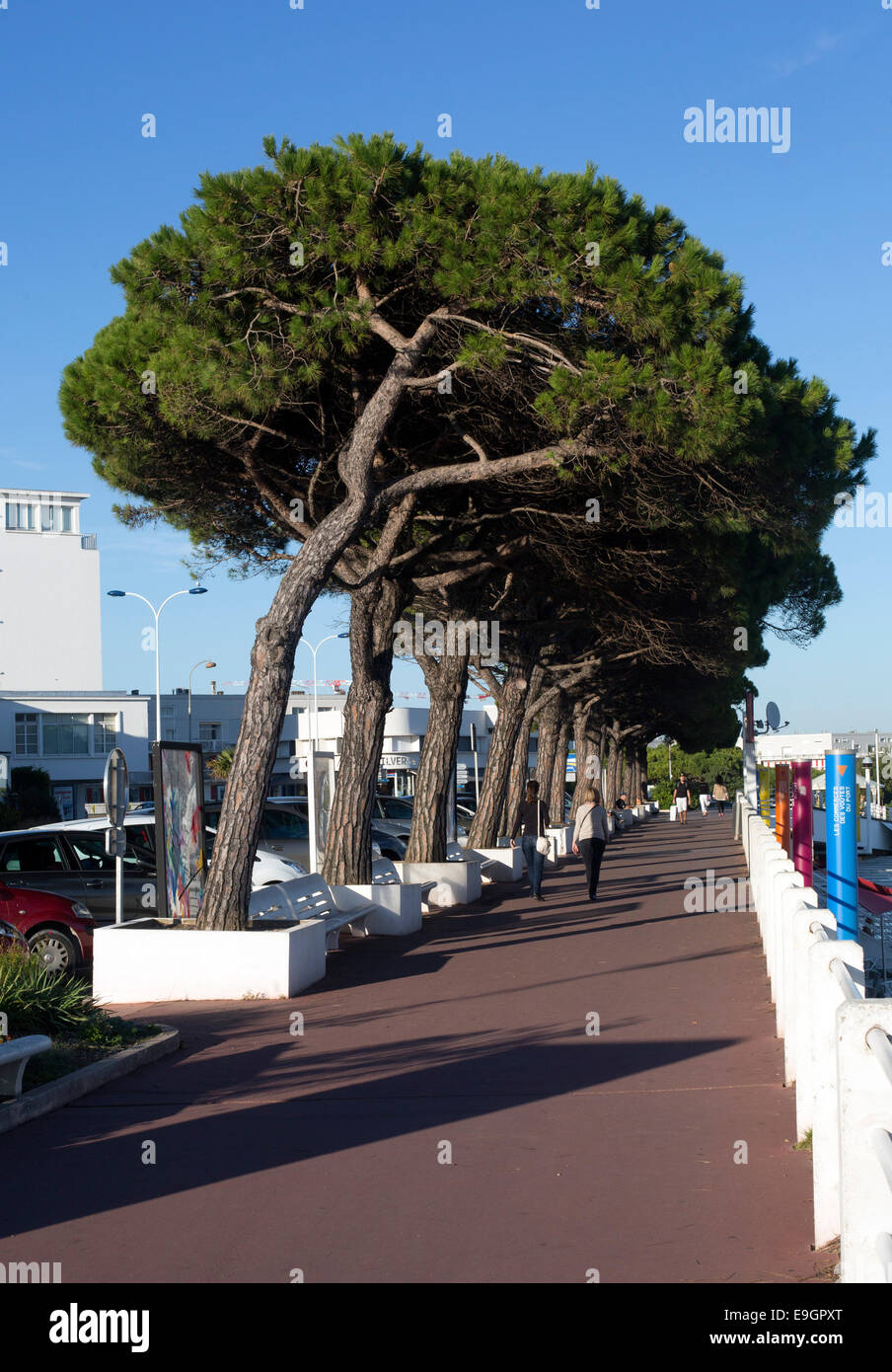 Ville de bord de l'estuaire de la Gironde Royan beach resort Banque D'Images