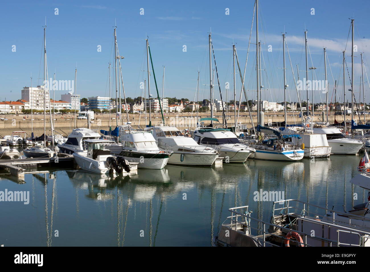 Ville de bord de l'estuaire de la Gironde Royan beach resort Banque D'Images