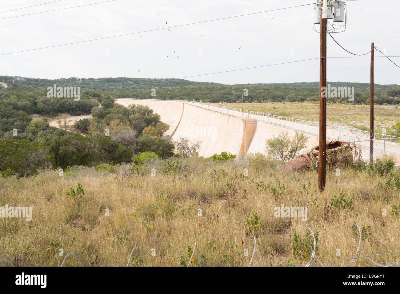 Barrage à Medina Medina,Texas Banque D'Images