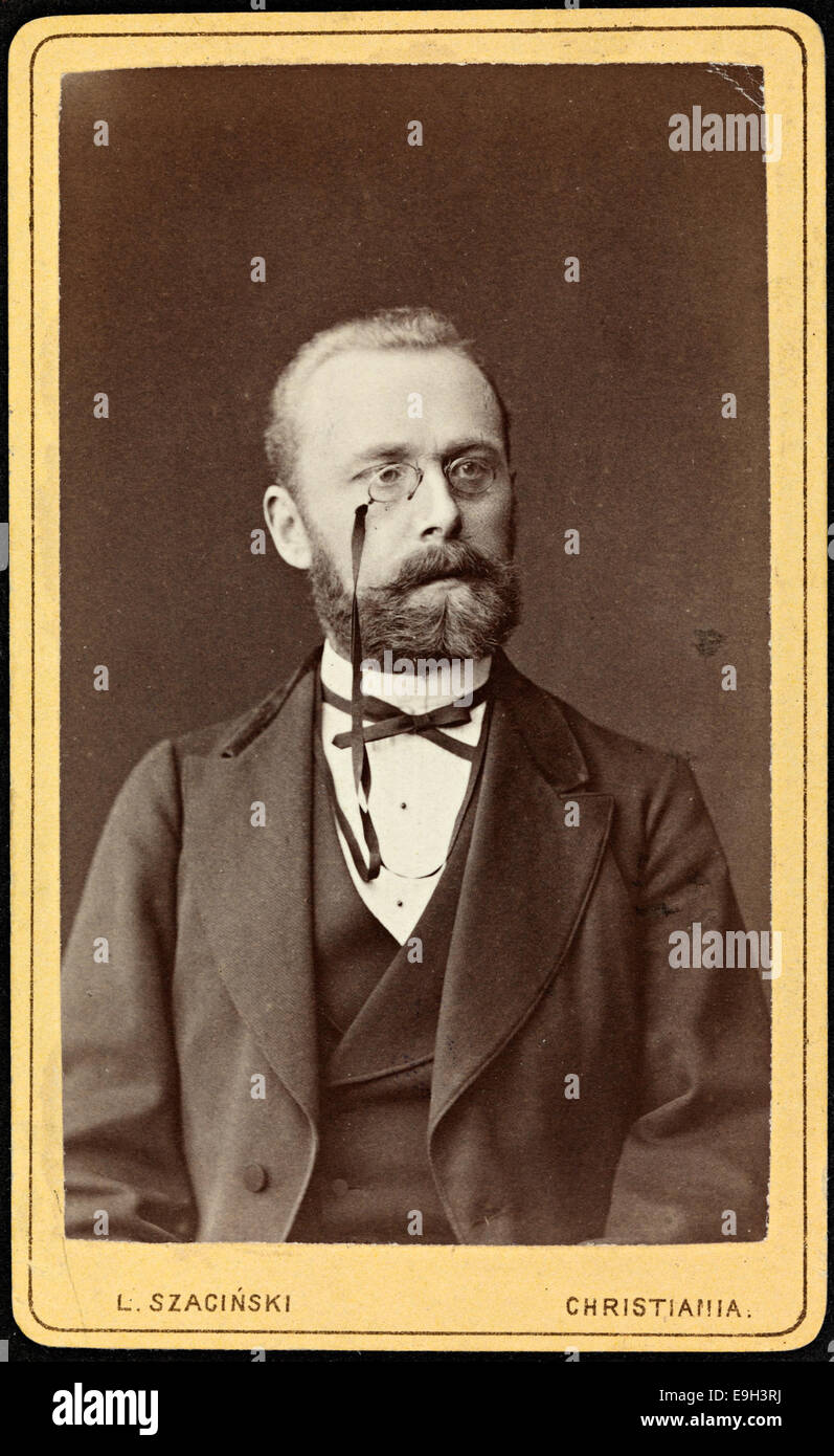 Portrett av Viggo Ullmann (1848-1910) Banque D'Images