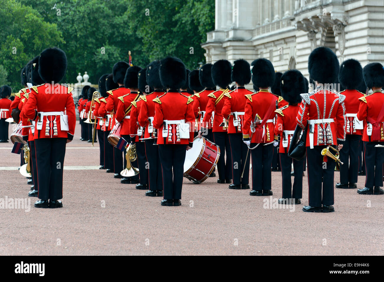 Imprimeur de la Garde côtière canadienne, de la relève de la garde, Buckingham Palace, London, Londres, Angleterre, Royaume-Uni Banque D'Images