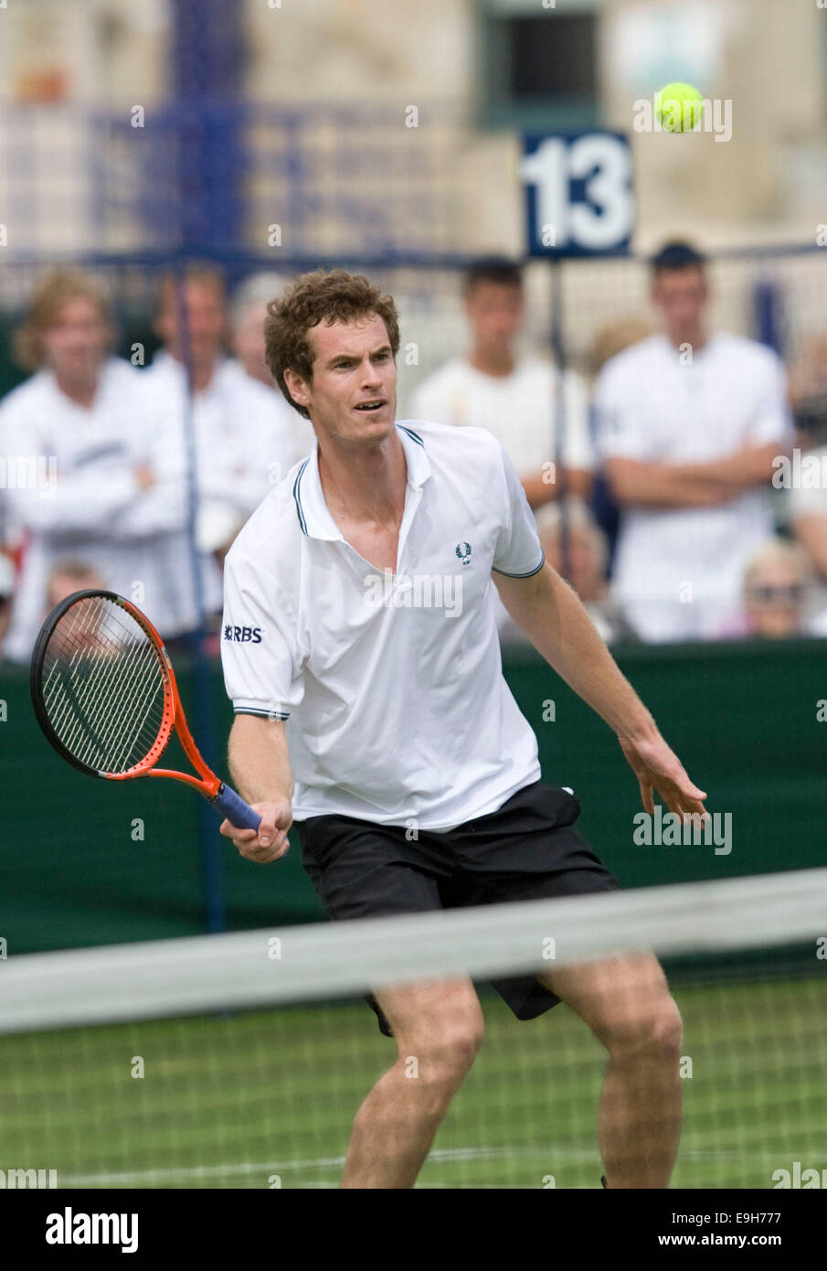 Joueur de tennis britannique Andrew Murray jouant pendant la semaine du comté du Devonshire Park, à Eastbourne. Photo James Boardman. Banque D'Images