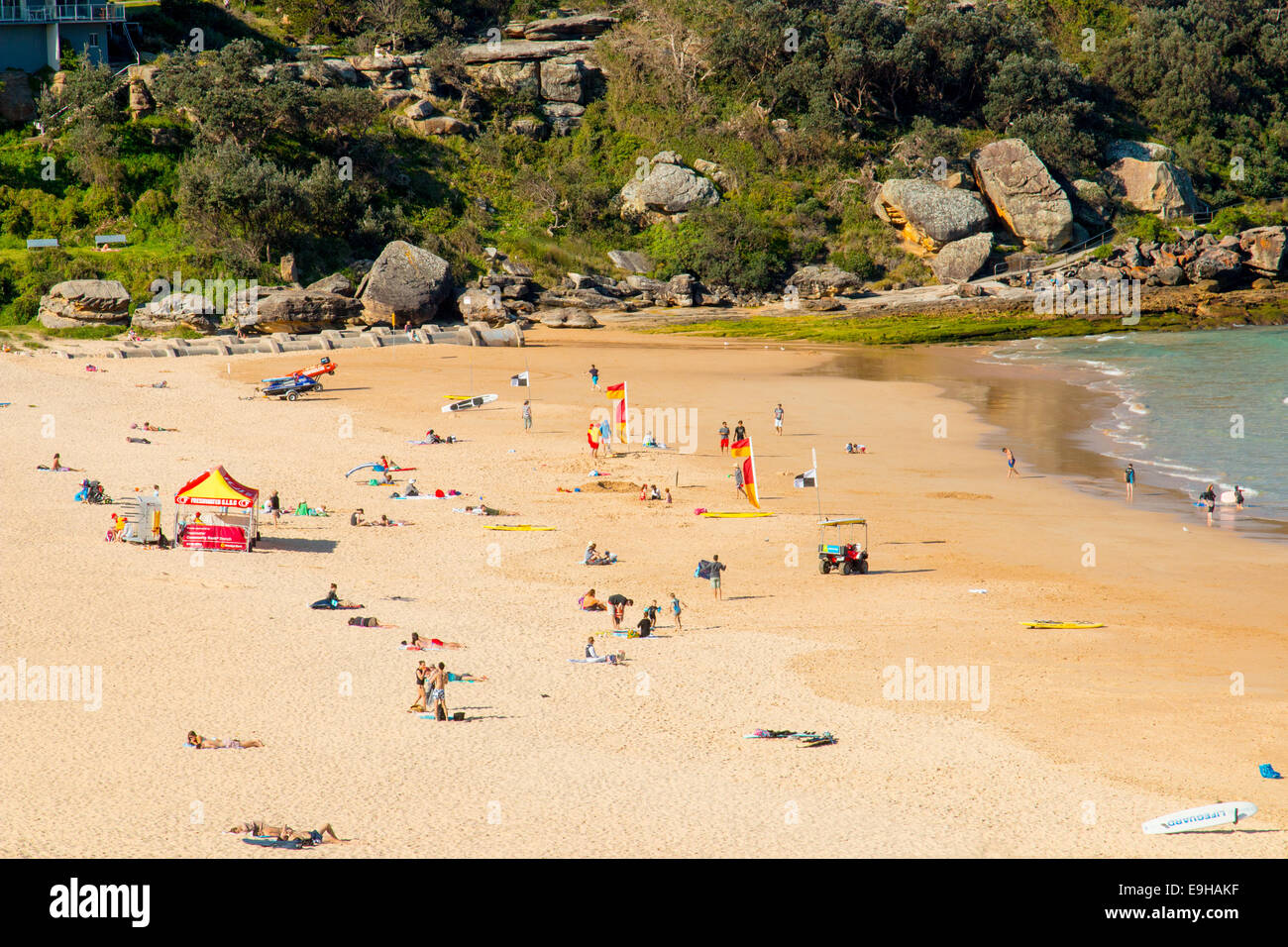 Plage d'eau douce, l'une des plages du nord de Sydney, printemps, New South Wales Australie Banque D'Images