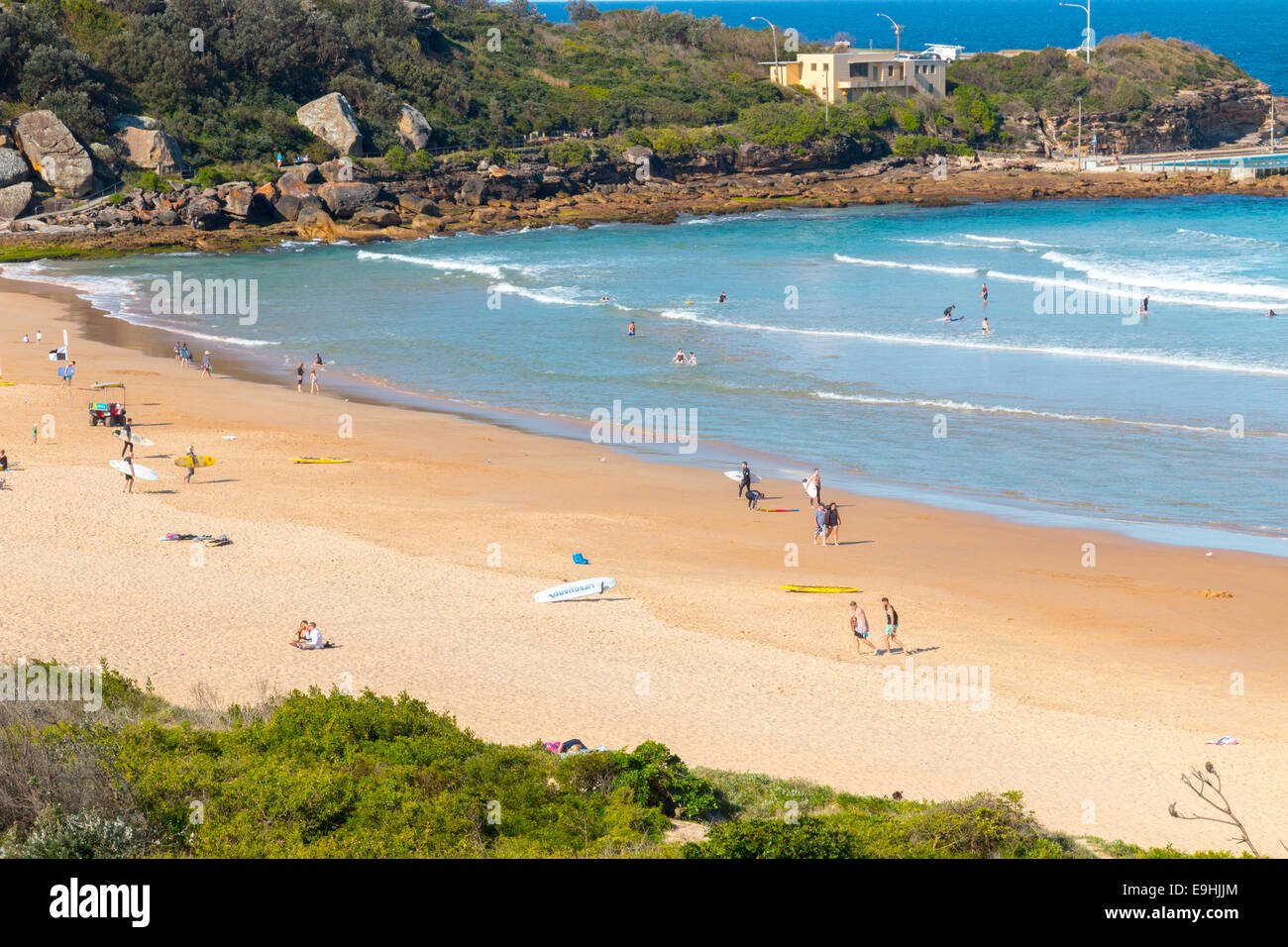 Plage d'eau douce, l'une des plages du nord de Sydney, Australie Banque D'Images