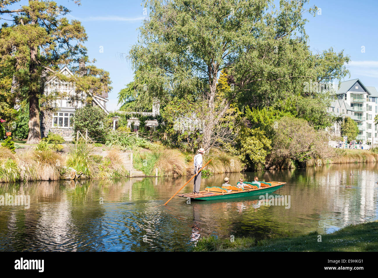 La rivière Avon, Christchurch, Nouvelle-Zélande Banque D'Images