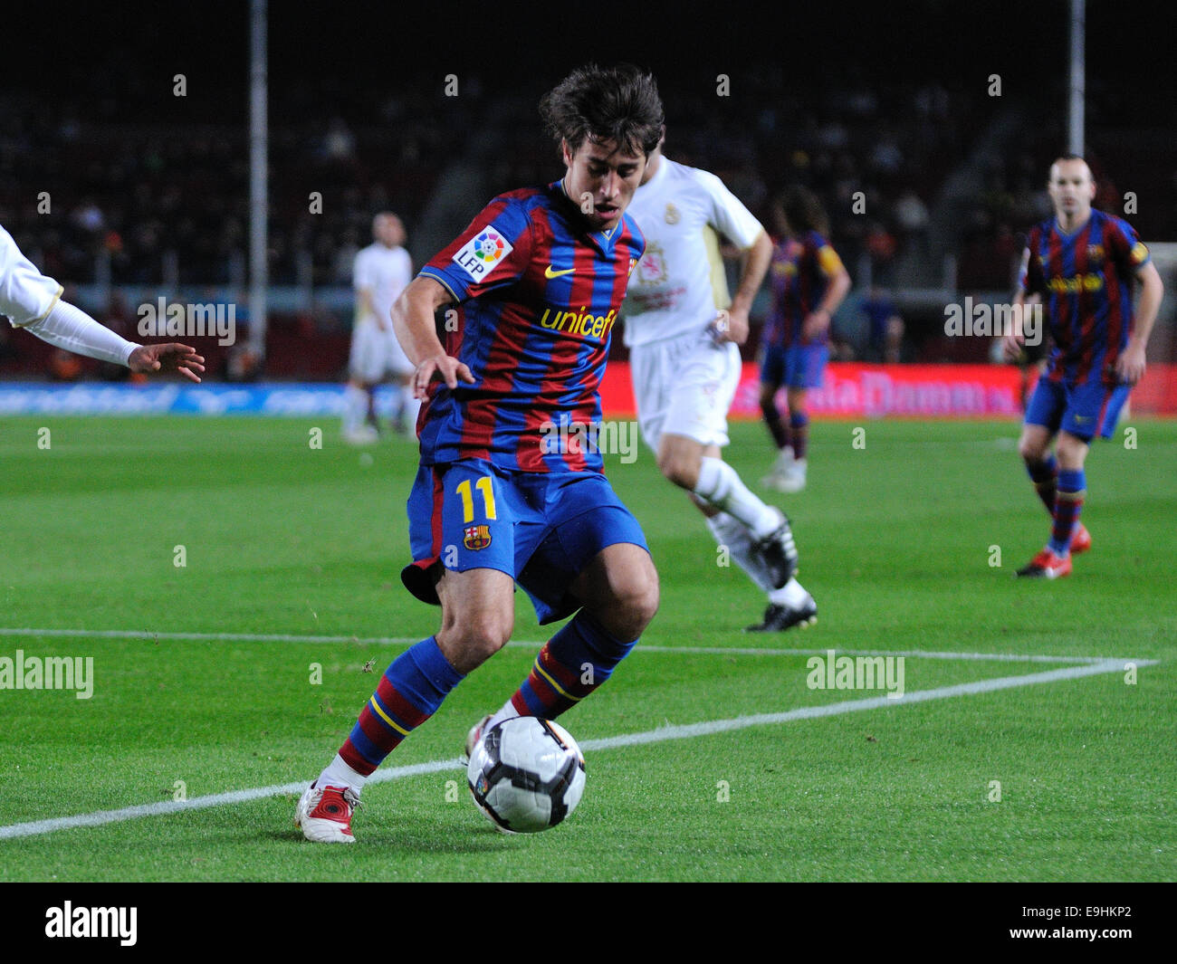 Barcelone - NOV 10 : Bojan Bekim Syla, F.C Barcelone dvd, joue contre la Leonesa au Camp Nou. Banque D'Images