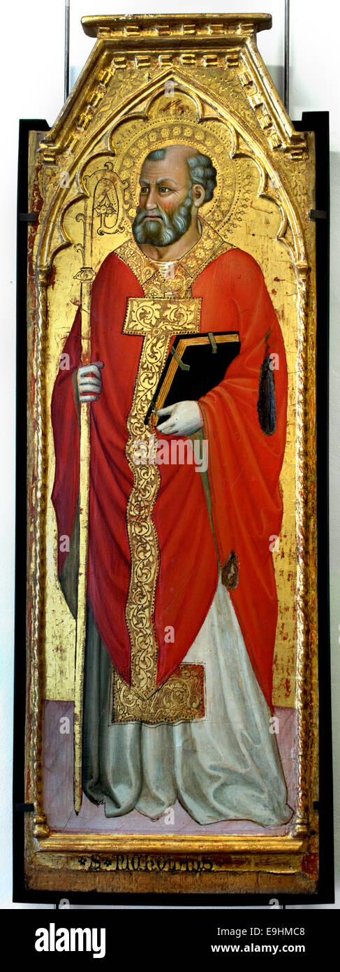 Saint Nicolas par Cecco Di Pietro 1364 -1402 Italie Italien Banque D'Images
