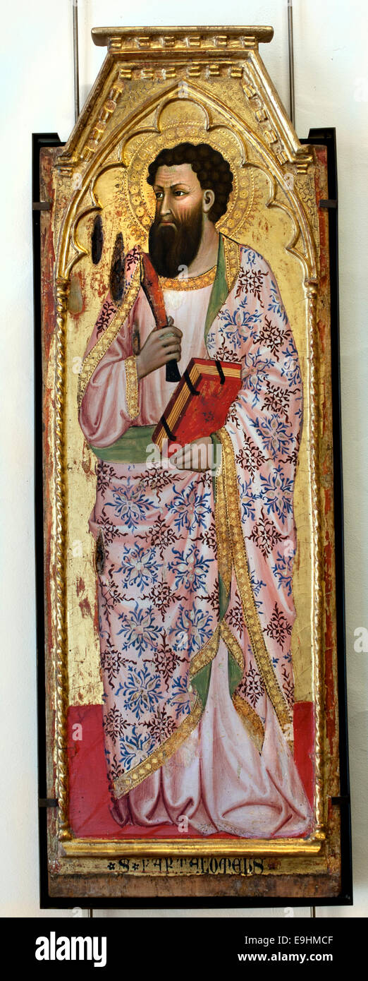 Saint Barthelemy - Saint Bartholemy par Cecco Di Pietro 1364 -1402 Italie Italien Banque D'Images