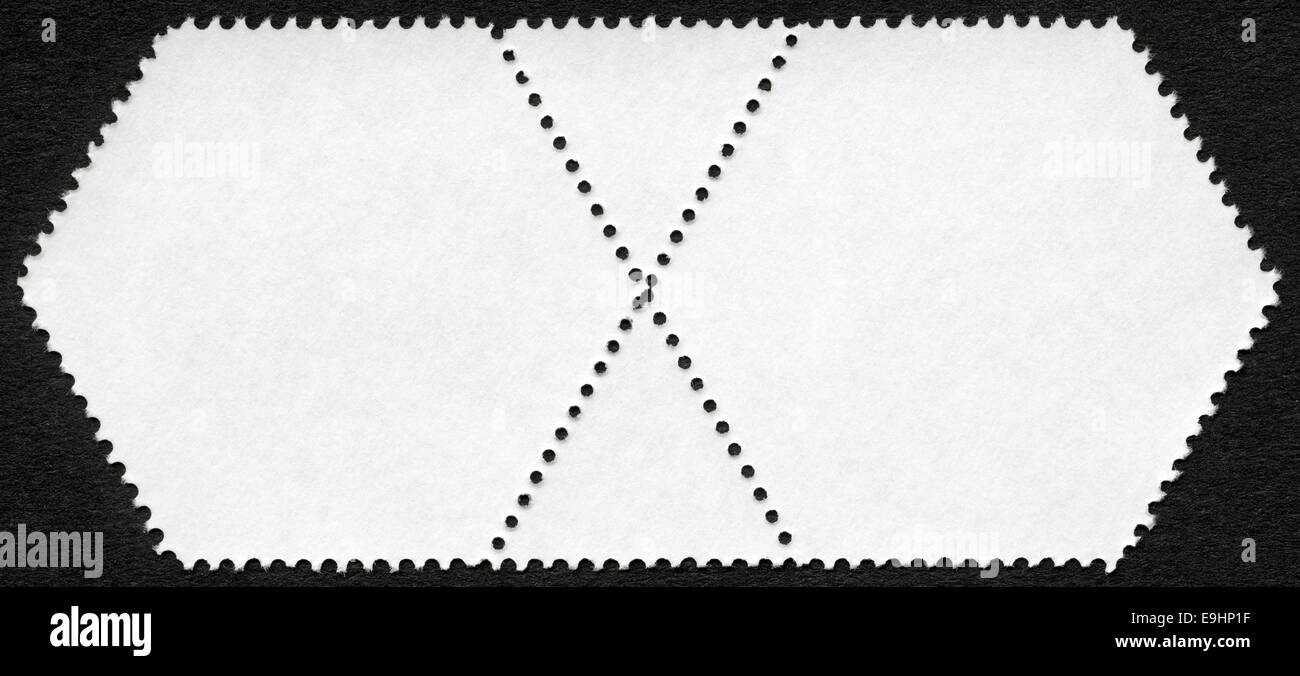 Bloc de timbres-poste vierge Banque D'Images
